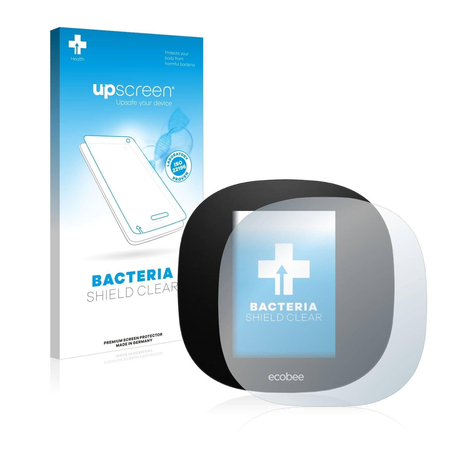 upscreen Bacteria Shield Clear Premium Antibakterielle Displayschutzfolie für ecobee 3