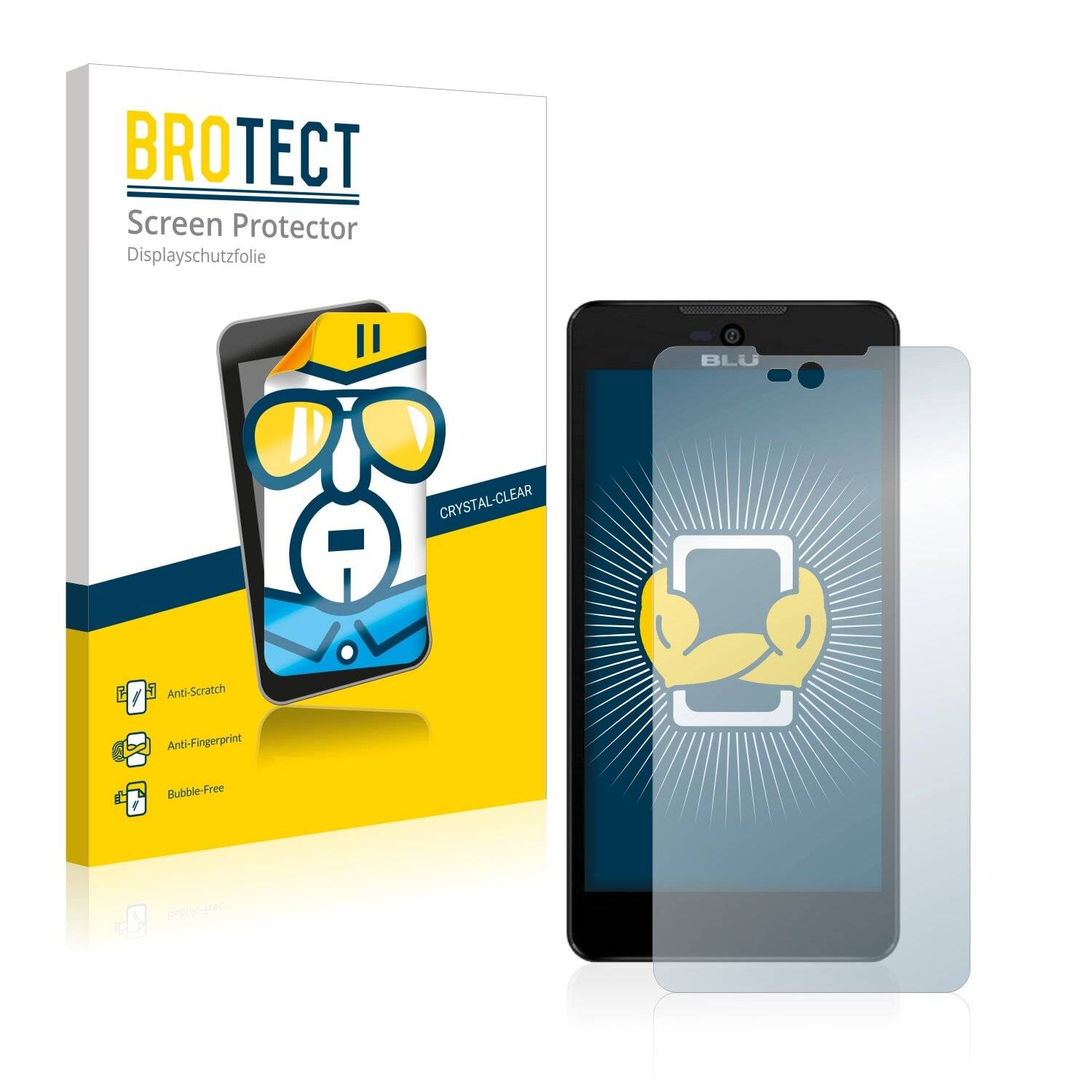 2x BROTECT HD-Clear Displayschutzfolie für BLU Studio C 5 +