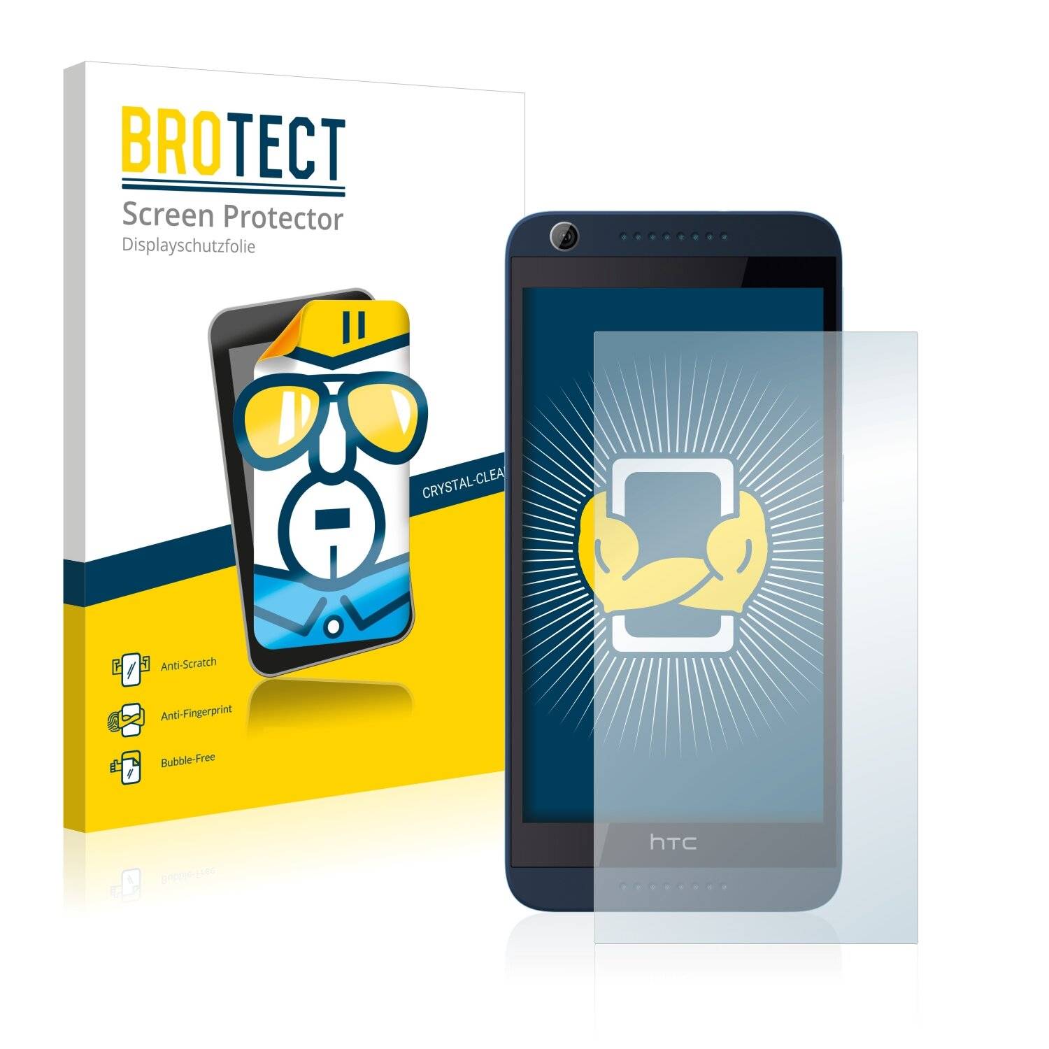 2x BROTECT HD-Clear Displayschutzfolie für HTC Desire