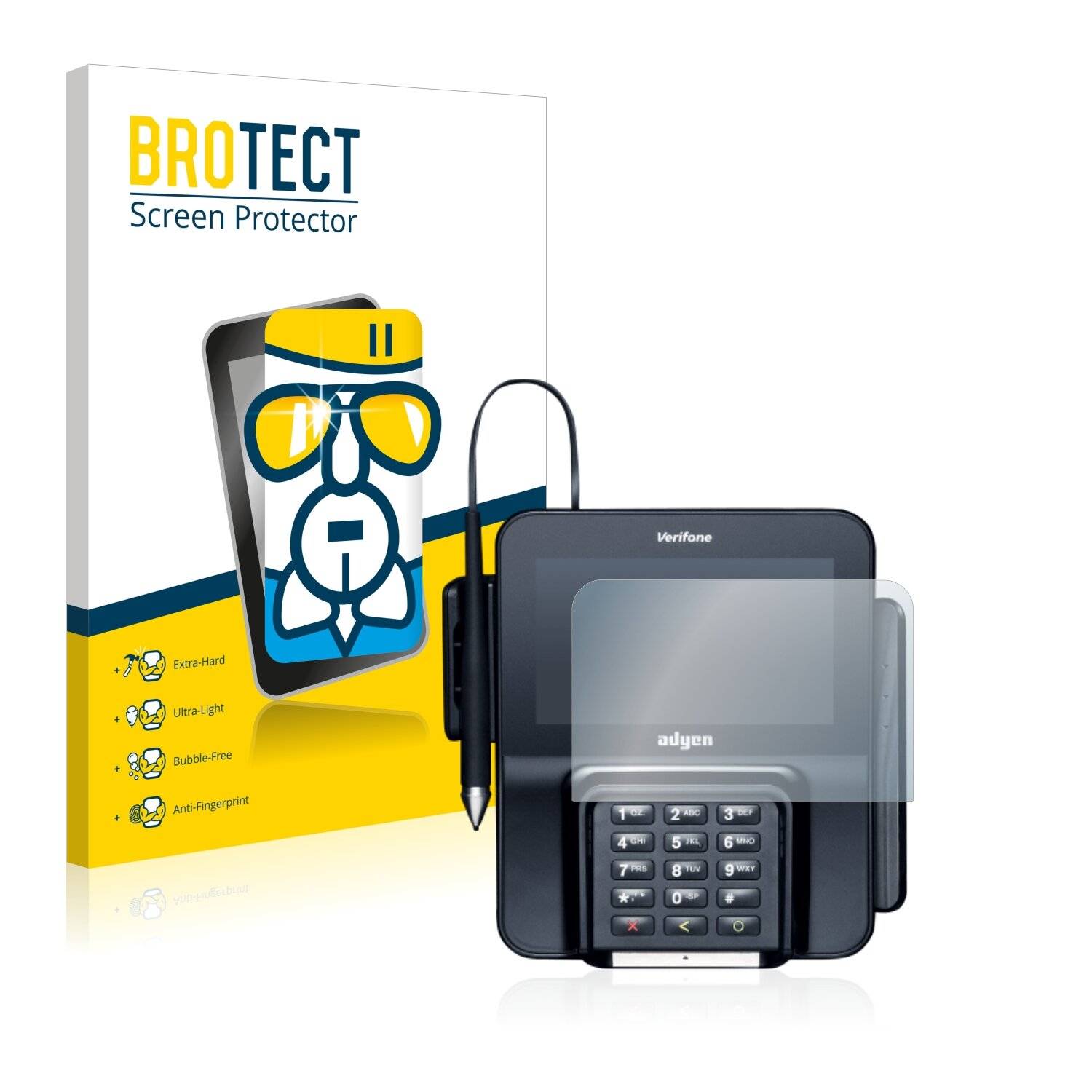 BROTECT AirGlass Schutzglas Folie für Verifone