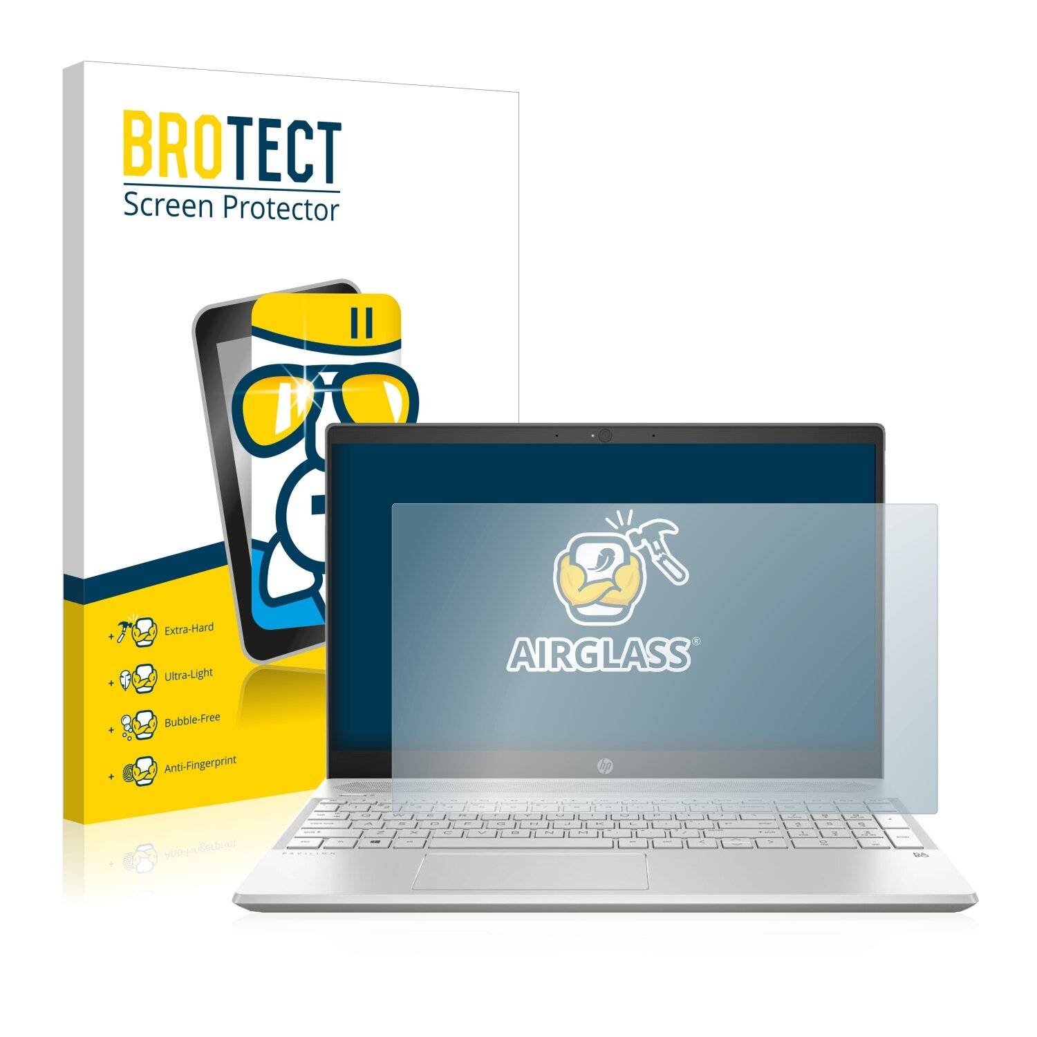 BROTECT AirGlass Schutzglas Folie für HP Pavilion