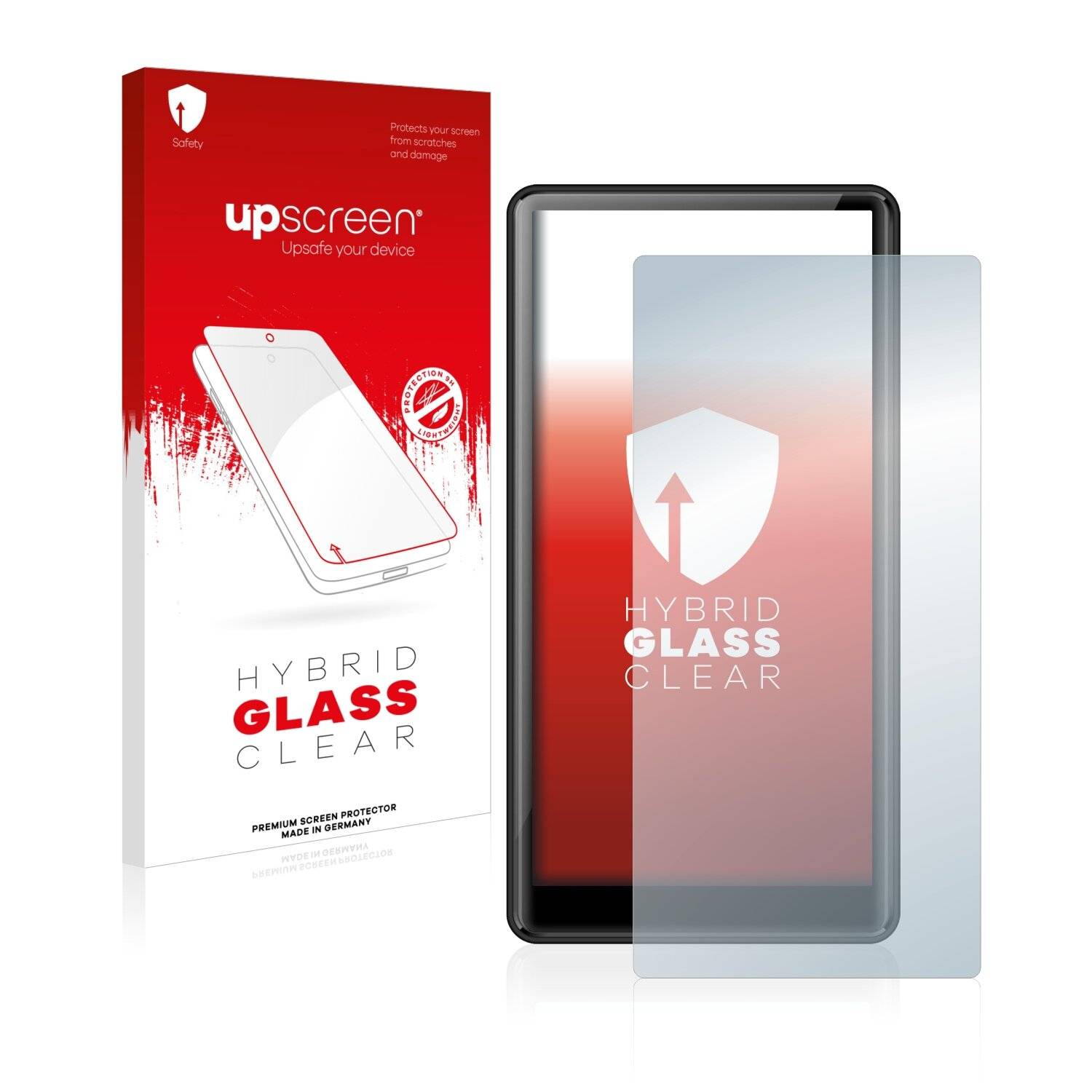 upscreen Hybrid Glass Clear Premium Schutzglas Folie für AGPtek