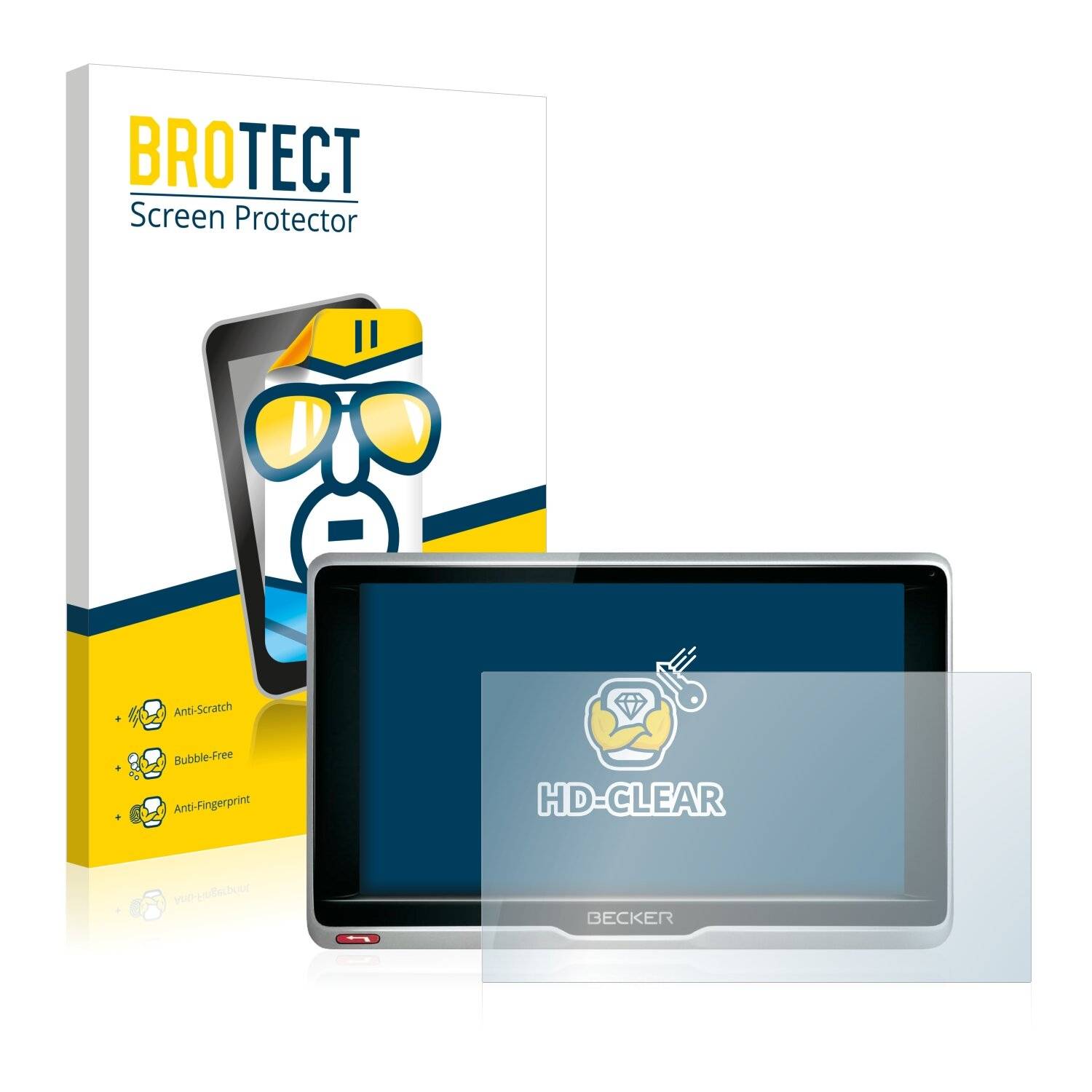 2x BROTECT HD-Clear Displayschutzfolie für Becker active.6 CE