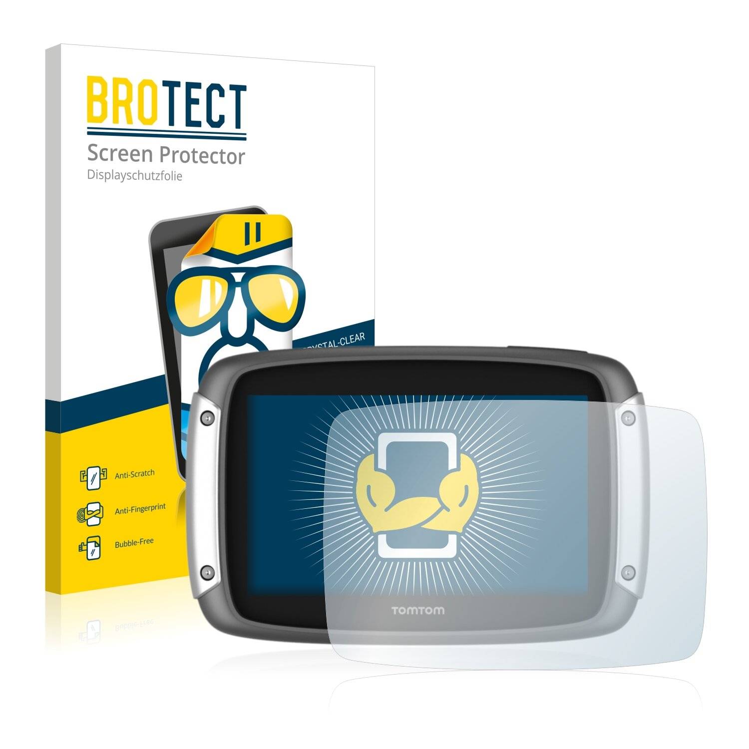 2x BROTECT HD-Clear Displayschutzfolie für TomTom Rider