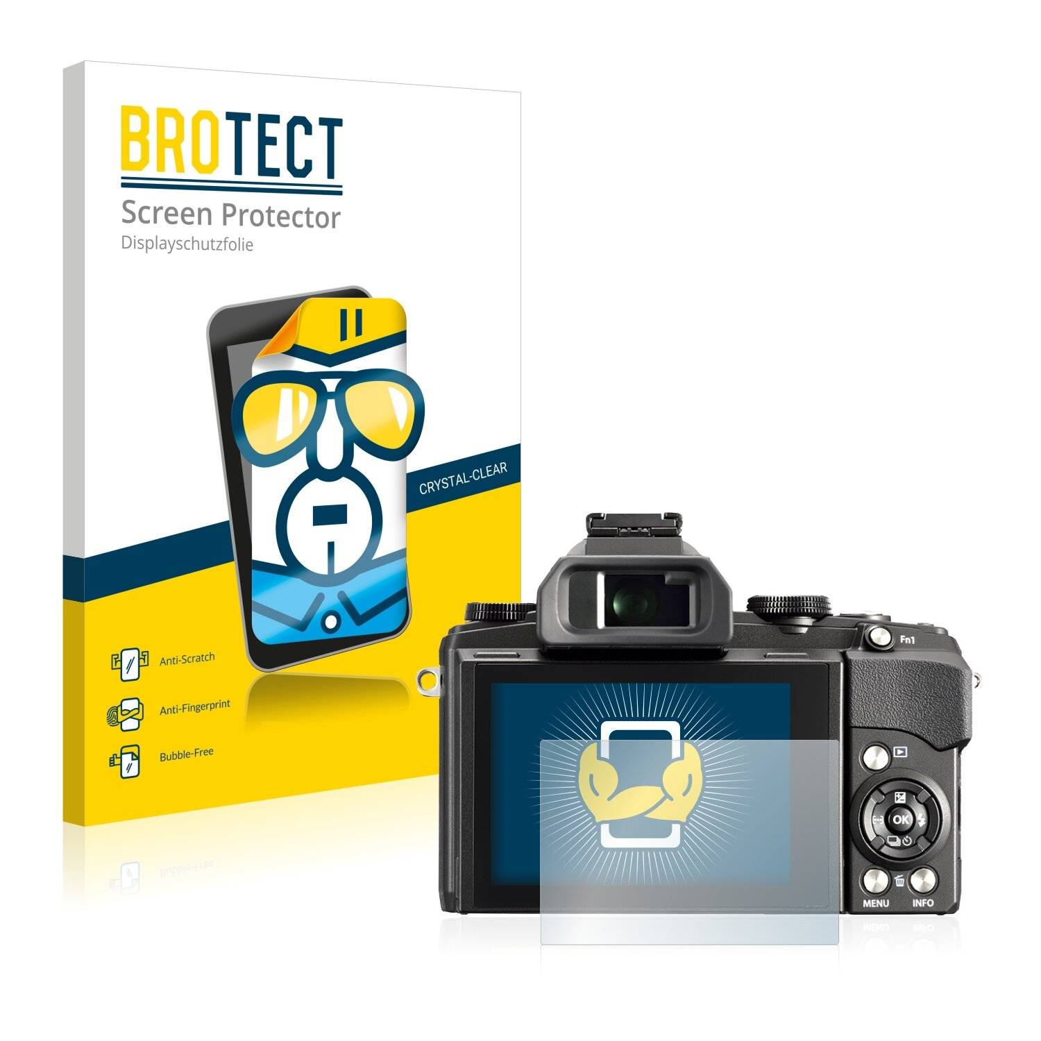 2x BROTECT HD-Clear Displayschutzfolie für Olympus Stylus