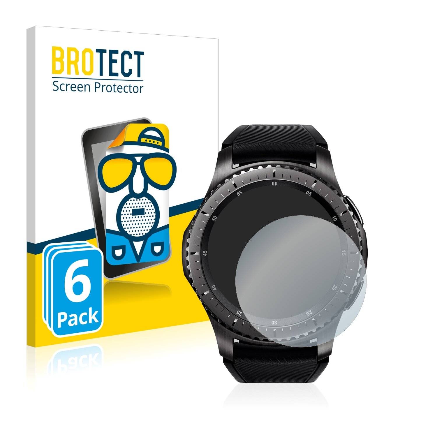 6x BROTECT Matte Displayschutzfolie für Samsung Gear S3 Frontier - Entspiegelt,
