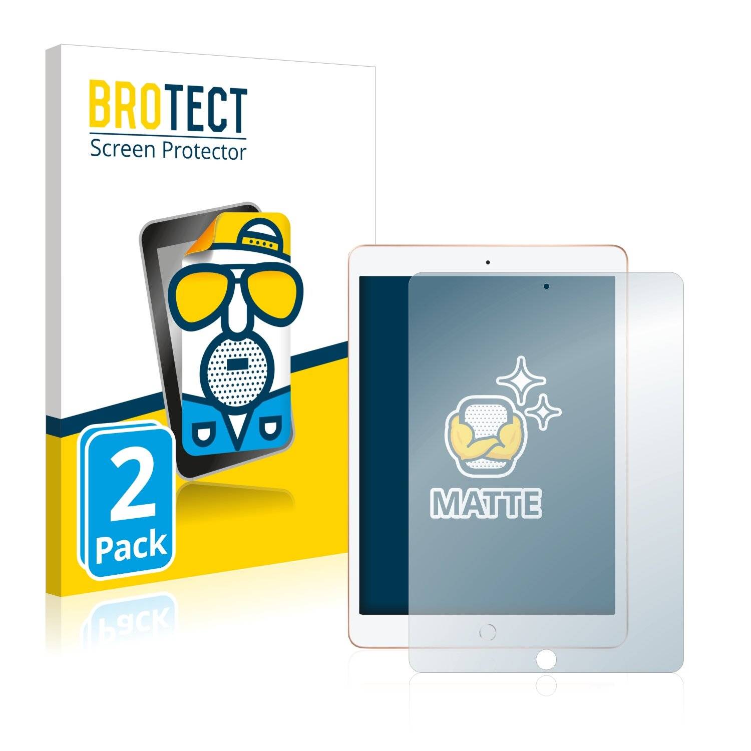 2x BROTECT Matte Displayschutzfolie für Apple iPad 10.2 WiFi 2019 (7. Generation) -