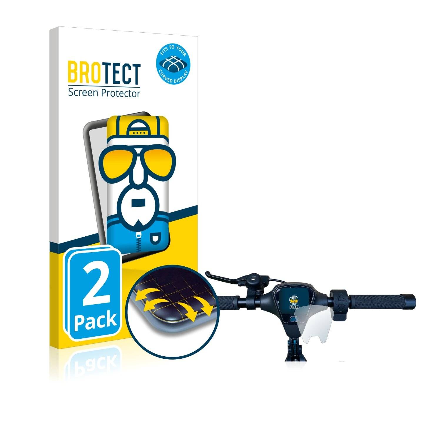 2x BROTECT Flex Full-Cover Displayschutzfolie für Soflow S03