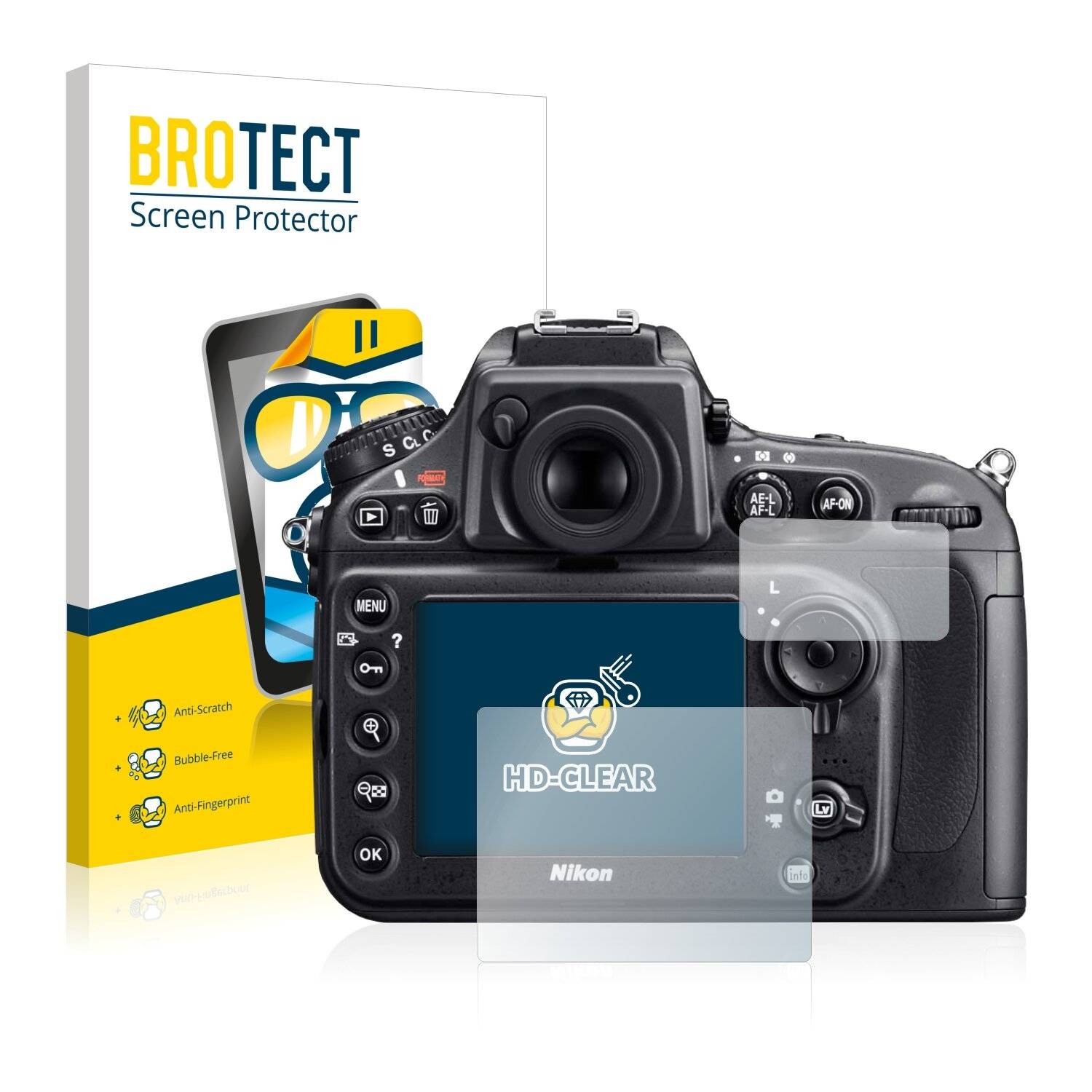 2x BROTECT HD-Clear Displayschutzfolie für Nikon