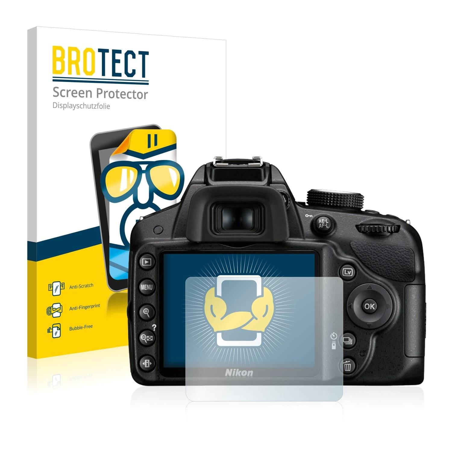 2x BROTECT HD-Clear Displayschutzfolie für Nikon