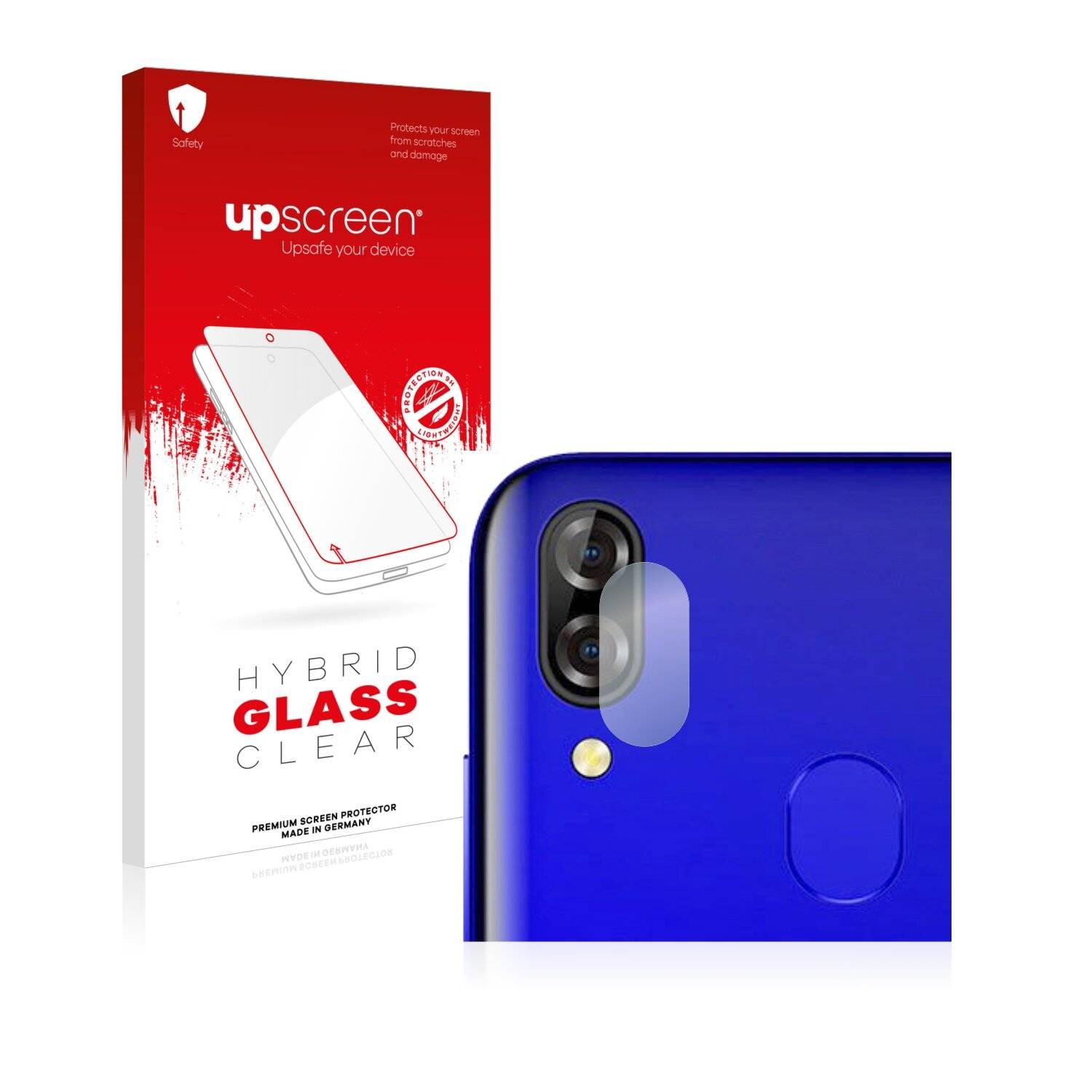 upscreen Hybrid Glass Clear Premium Schutzglas Folie für Blackview A60 Pro (NUR