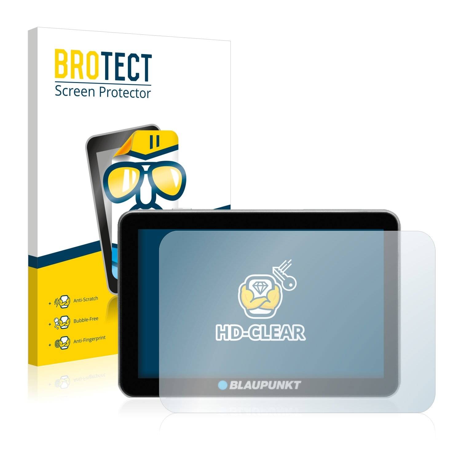 2x BROTECT HD-Clear Displayschutzfolie für Blaupunkt TravelPilot