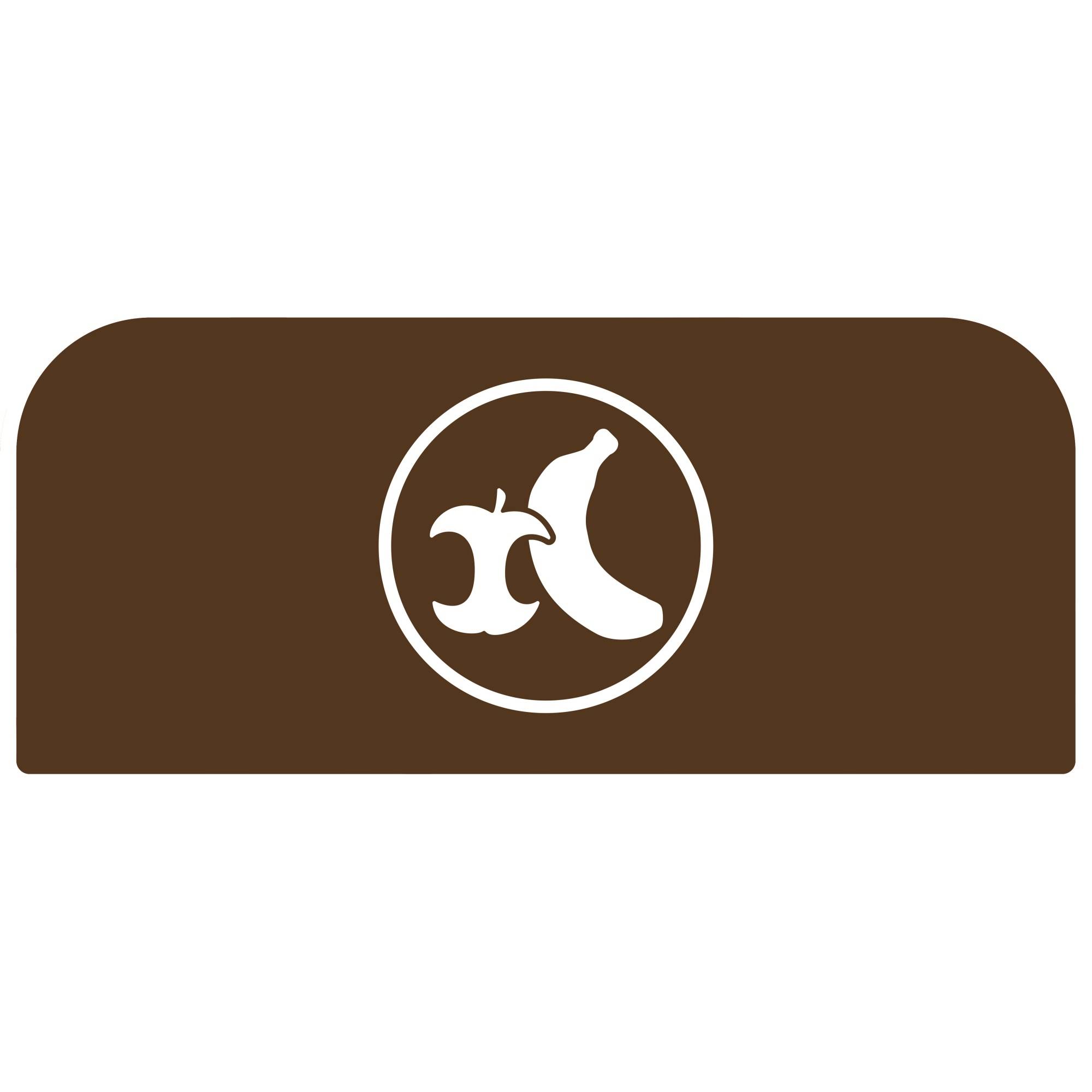 Rubbermaid Hinweisschild 2155323 f.Behältereinheit 57l Bioabfall br