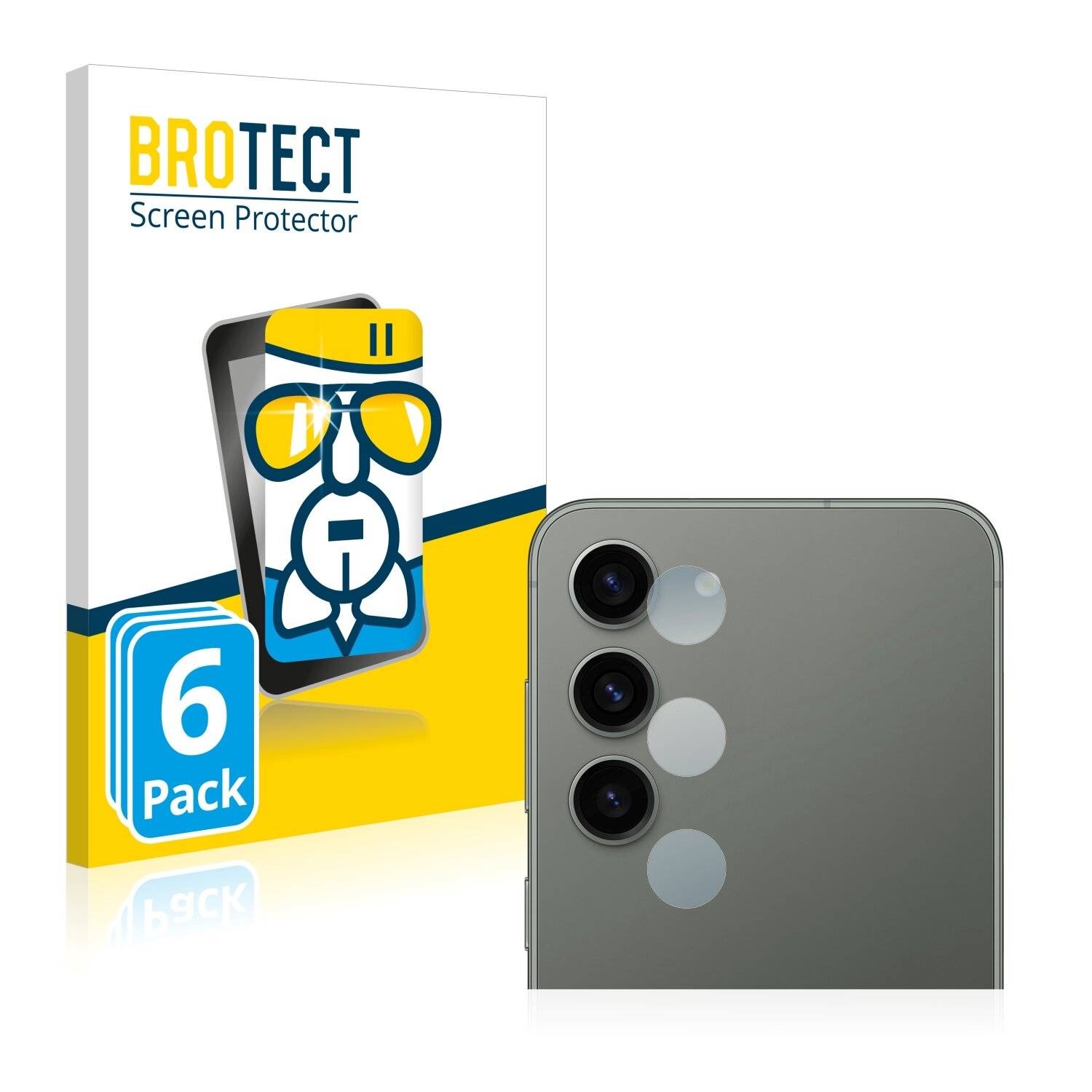 6x BROTECT AirGlass Schutzglas Folie für Samsung Galaxy S23 Plus (NUR