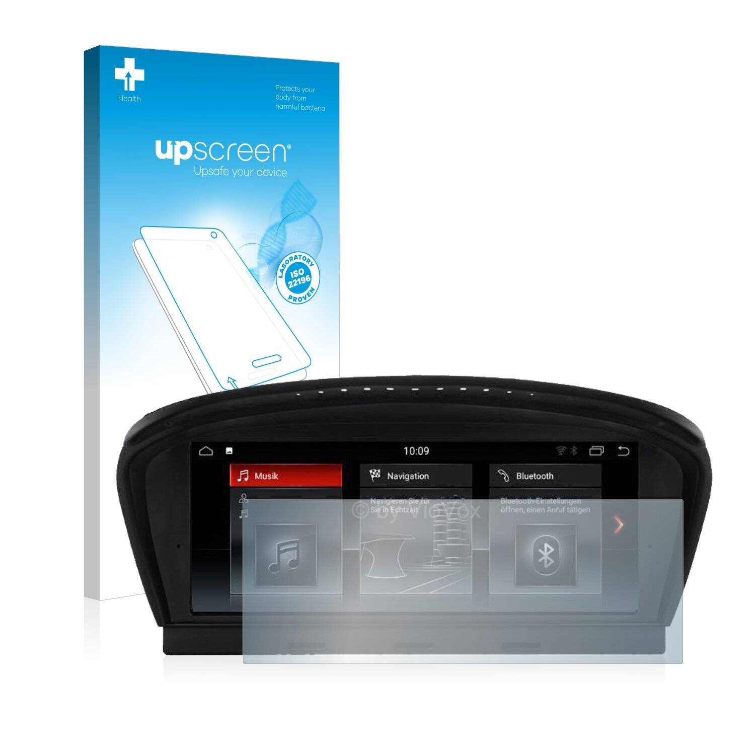 upscreen Bacteria Shield Clear Premium Antibakterielle Displayschutzfolie für BMW 6 E63