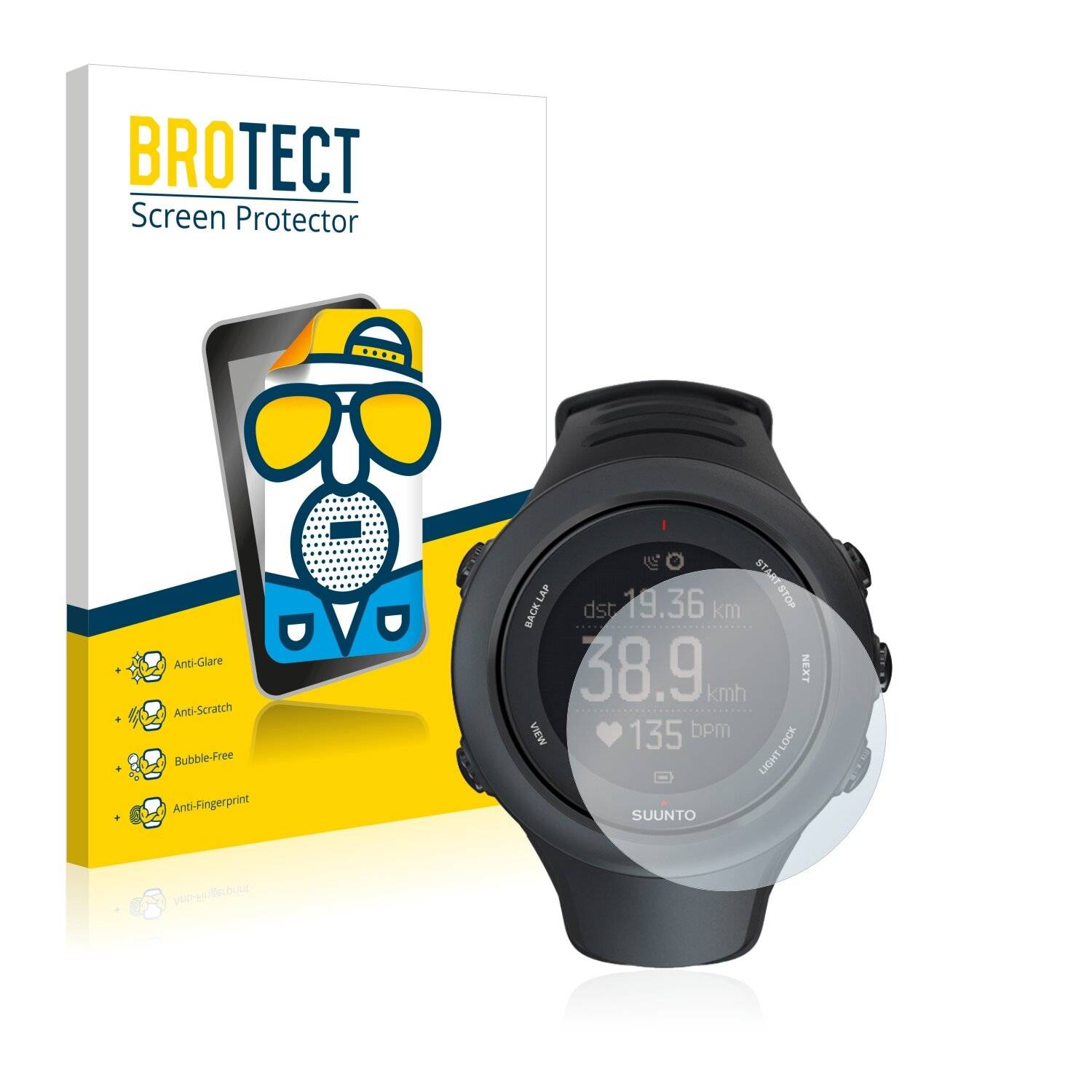 2x BROTECT Matte Displayschutzfolie für Suunto Ambit3 Sport Black - Entspiegelt,