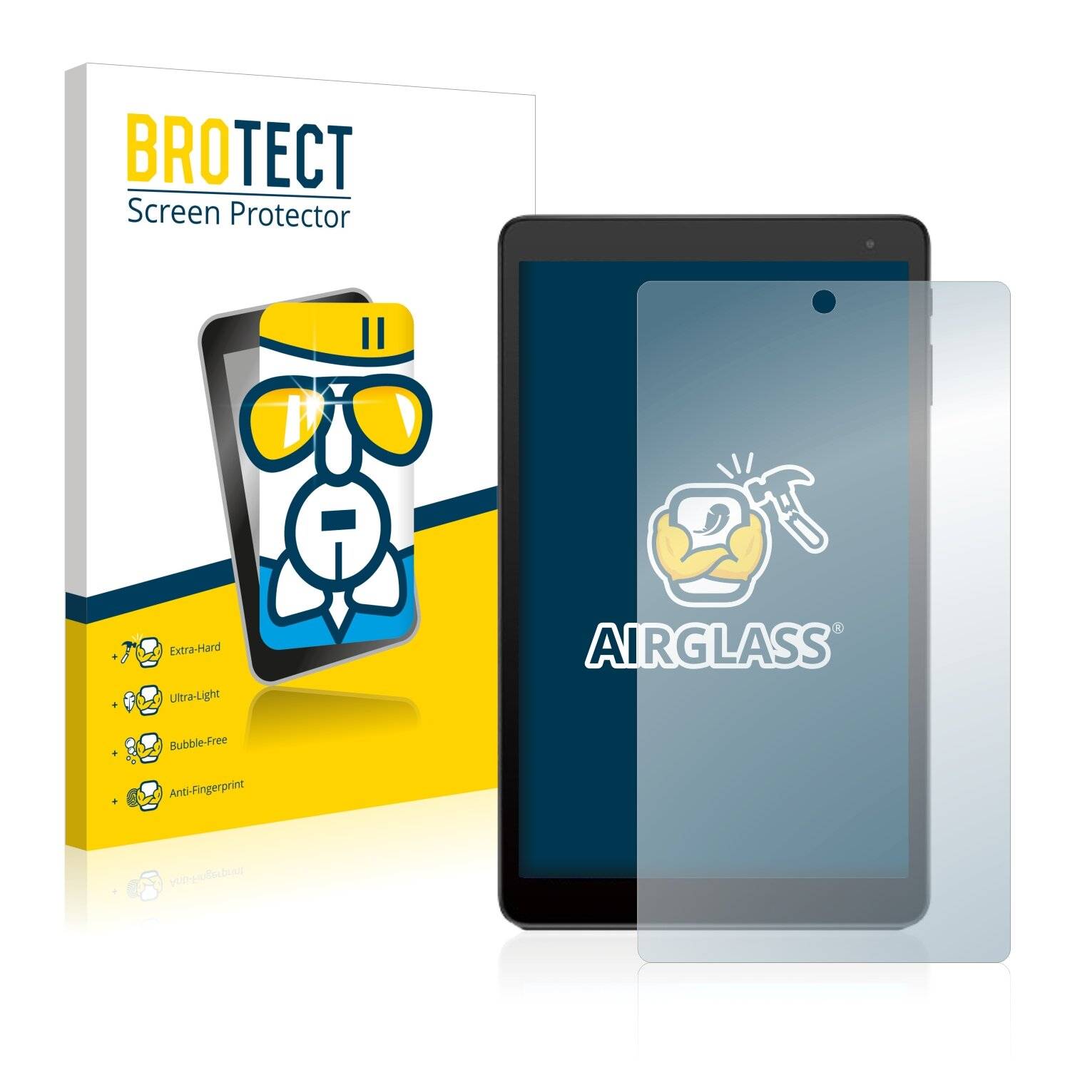 BROTECT AirGlass Schutzglas Folie für Alcatel Pixi