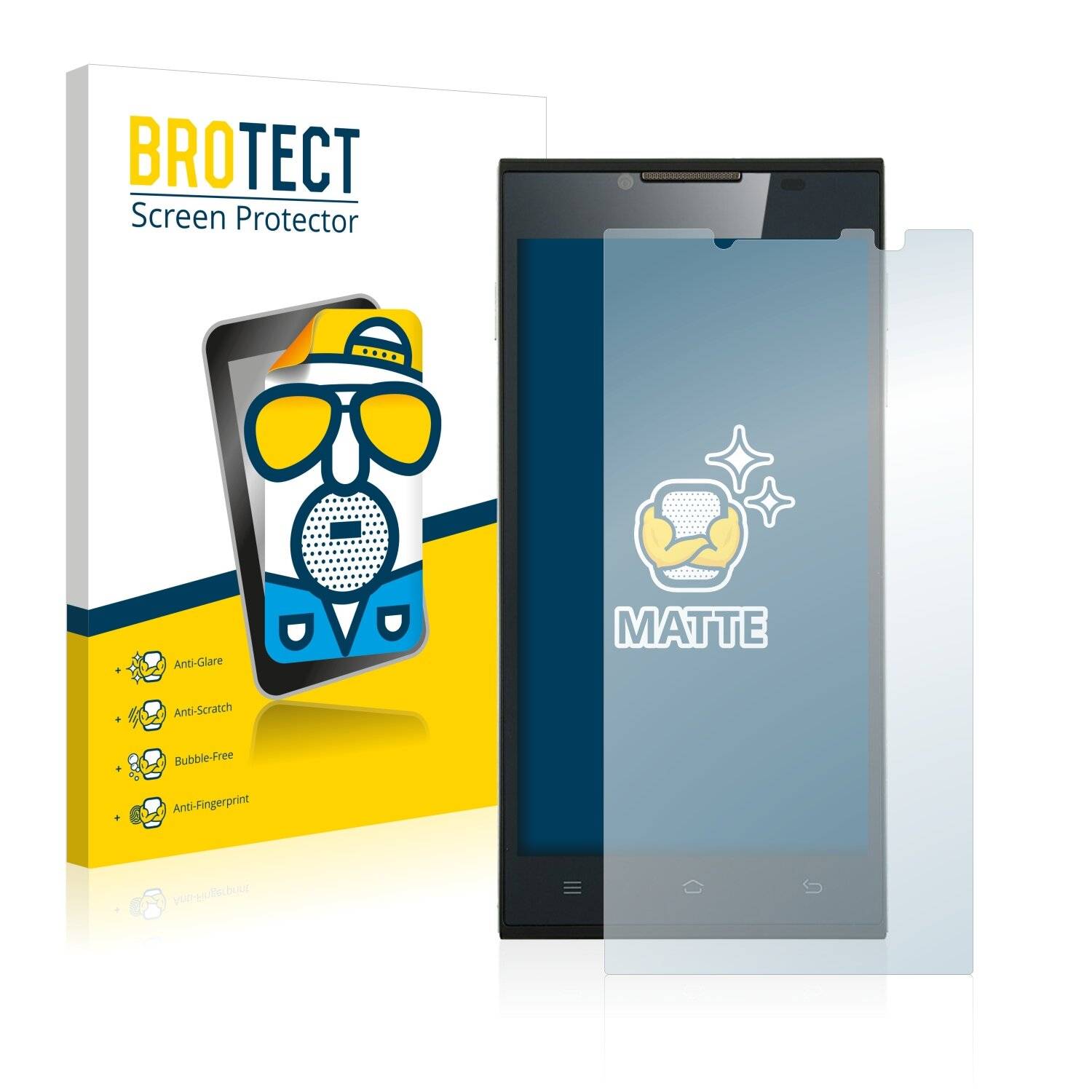 2x BROTECT Matte Displayschutzfolie für Doogee Turbo DG2014 - Entspiegelt,
