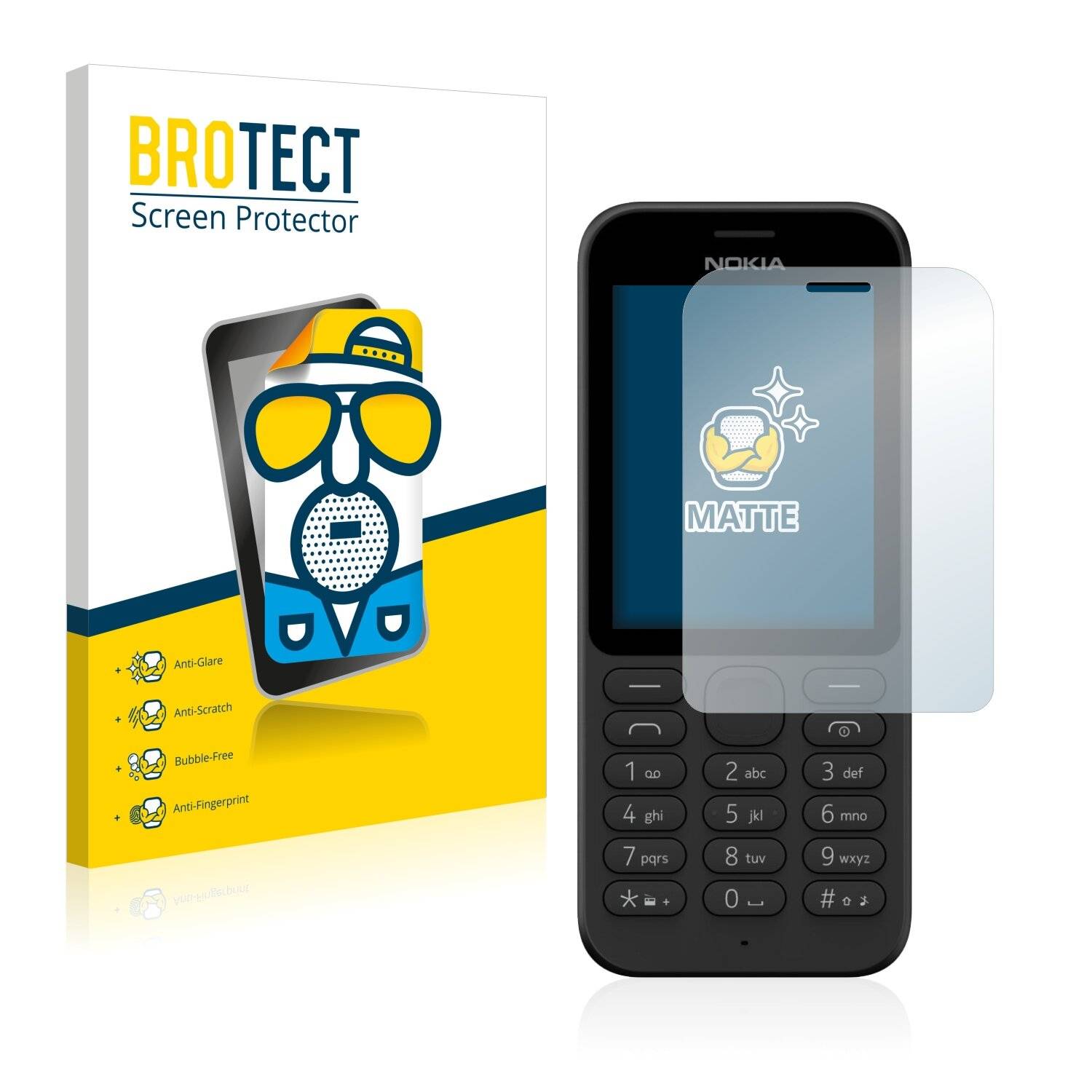 2x BROTECT Matte Displayschutzfolie für Nokia 215 (Microsoft) - Entspiegelt,