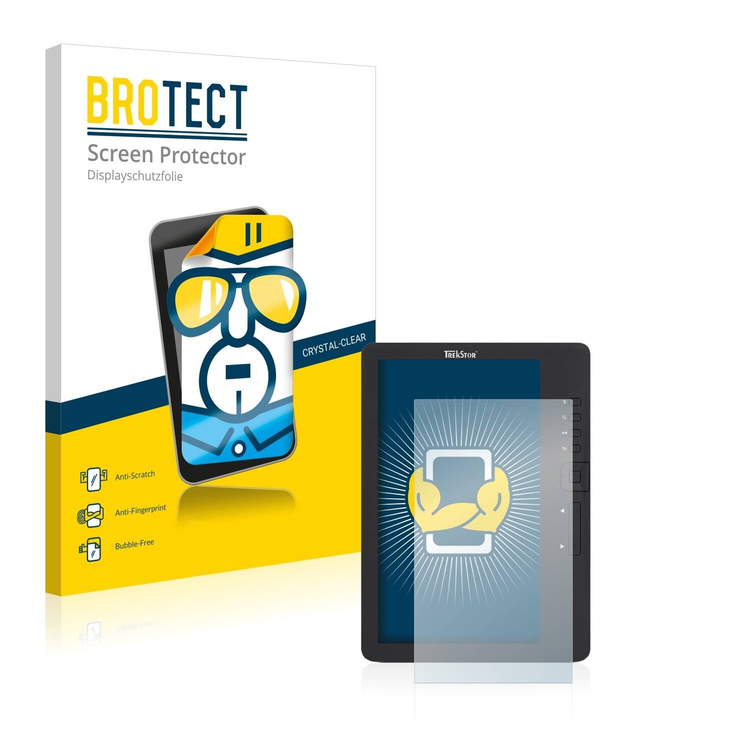 2x BROTECT HD-Clear Displayschutzfolie für TrekStor eBook-Reader