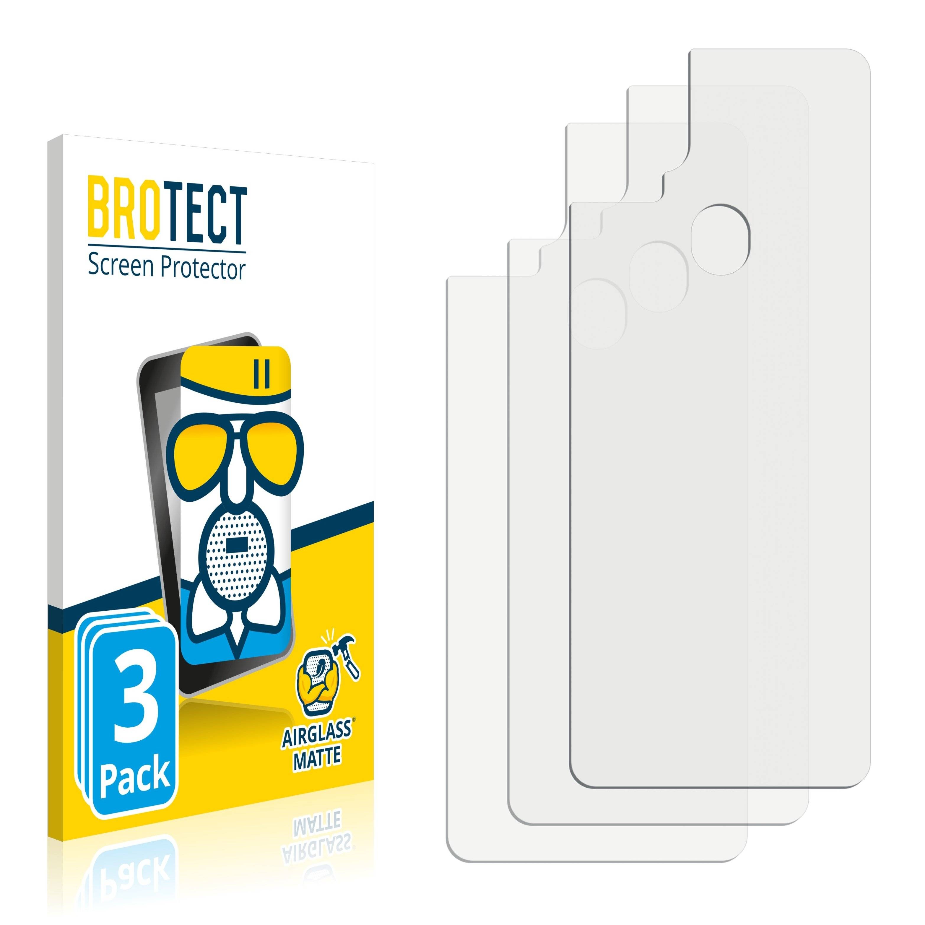 3x BROTECT AirGlass Matte Schutzglas Folie für ZTE Axon 11 SE
