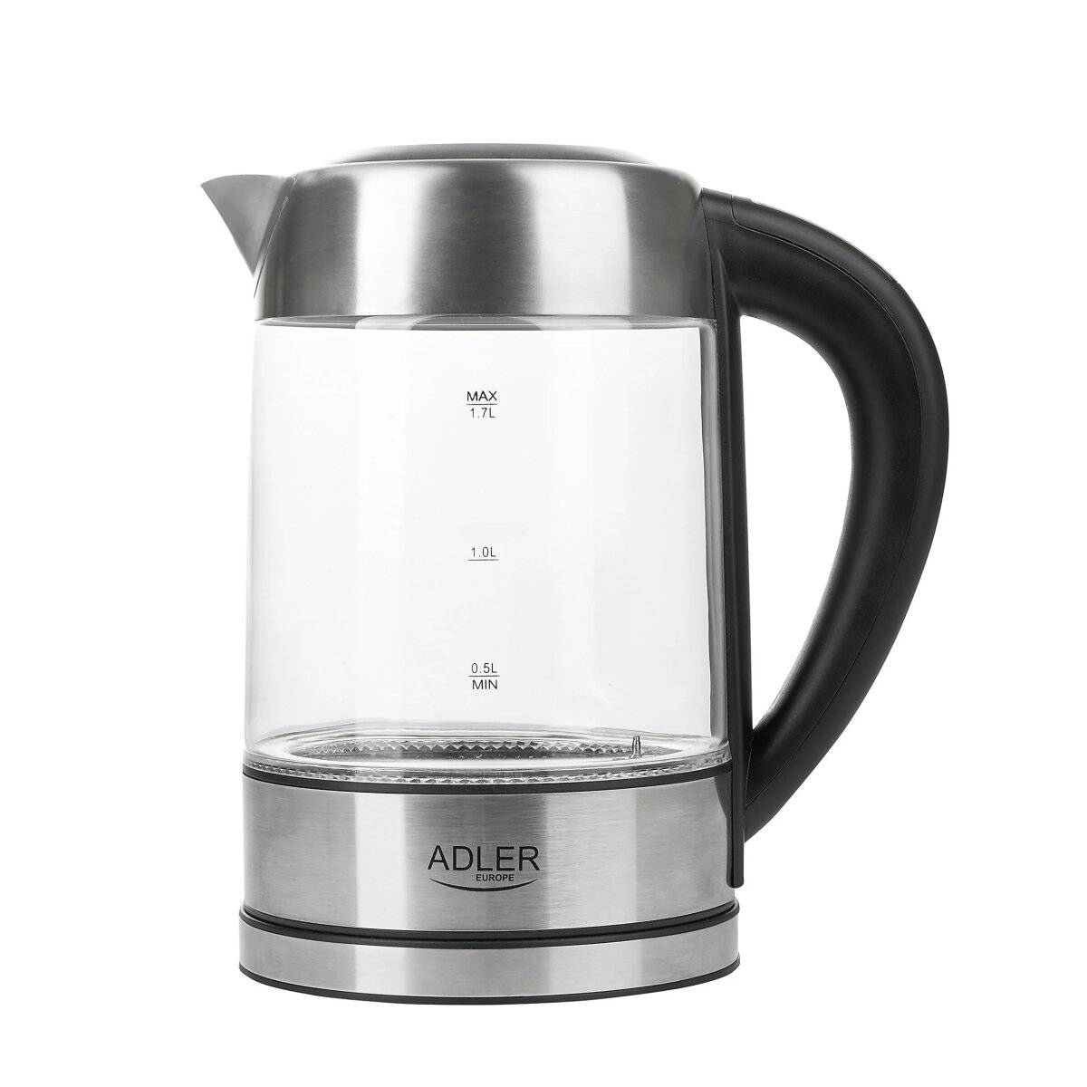 Adler AD 1247 Digitaler Wasserkocher 1,7 L - 2200 W mit Chlorentfernungsfunktion