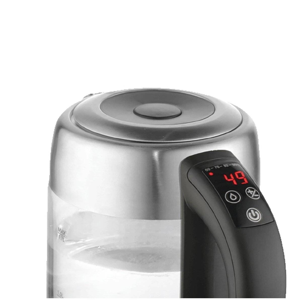 Adler AD 1247 Digitaler Wasserkocher 1,7 L - 2200 W mit Chlorentfernungsfunktion