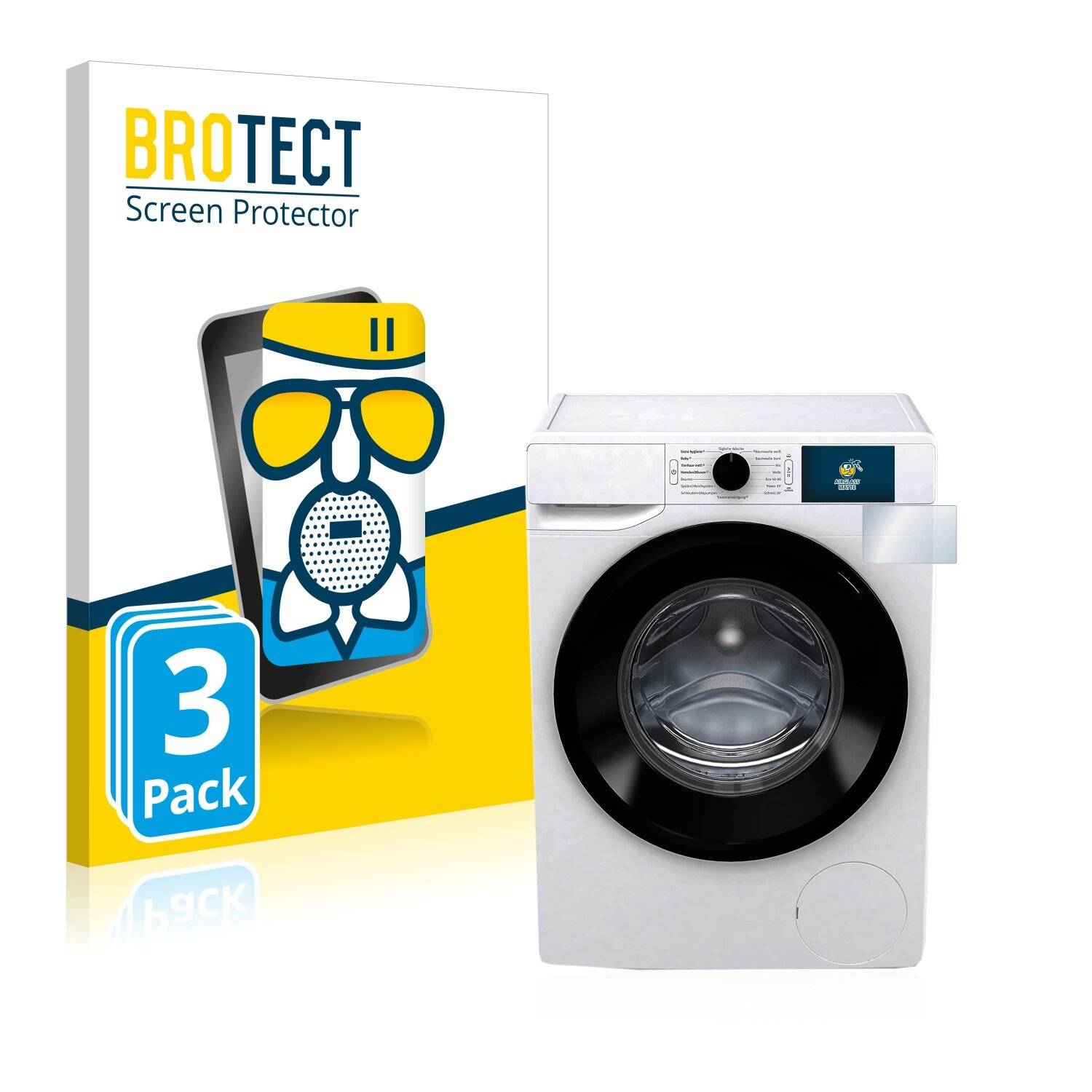 3x BROTECT AirGlass Matte Schutzglas Folie für Gorenje WNEI 74