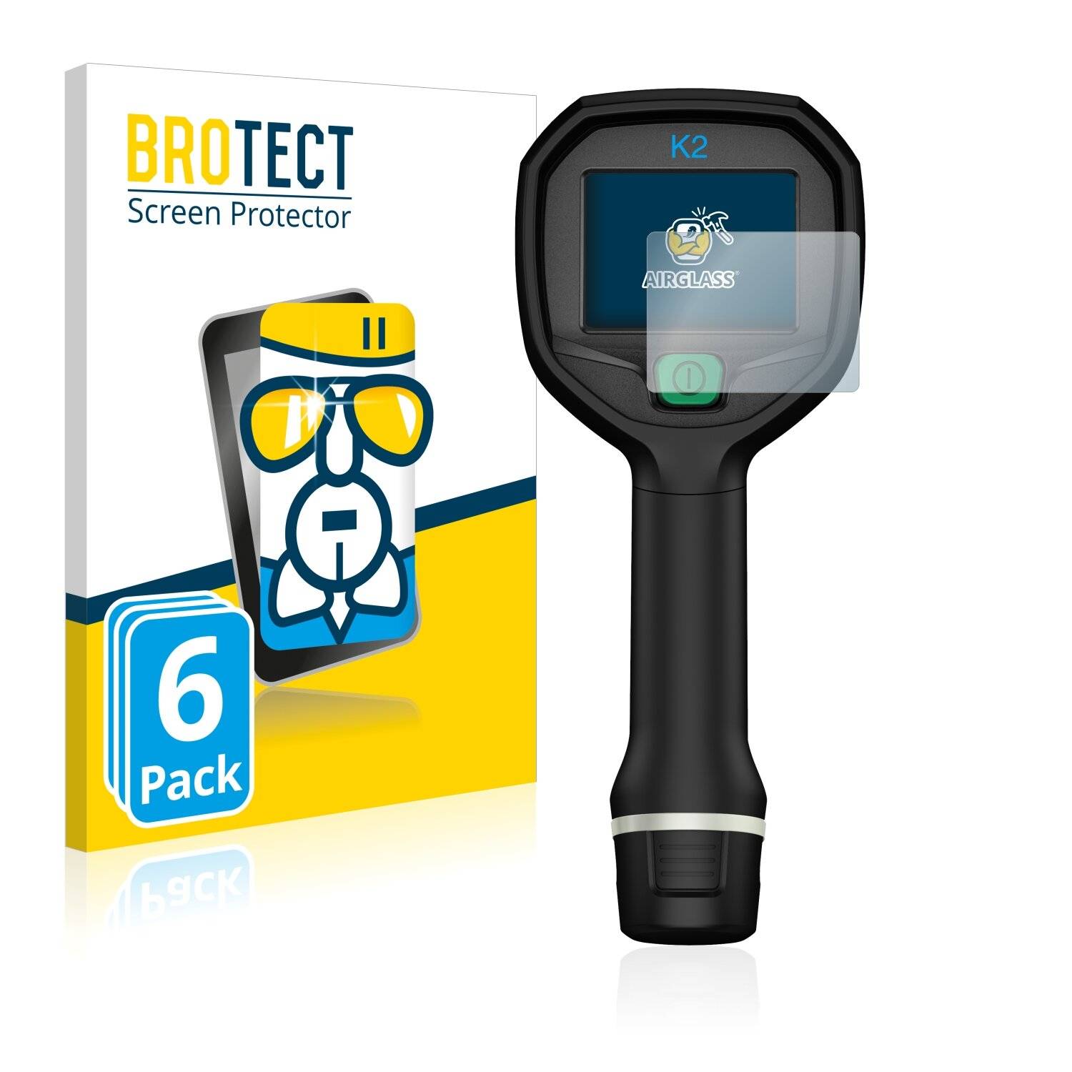 6x BROTECT AirGlass Schutzglas Folie für Flir