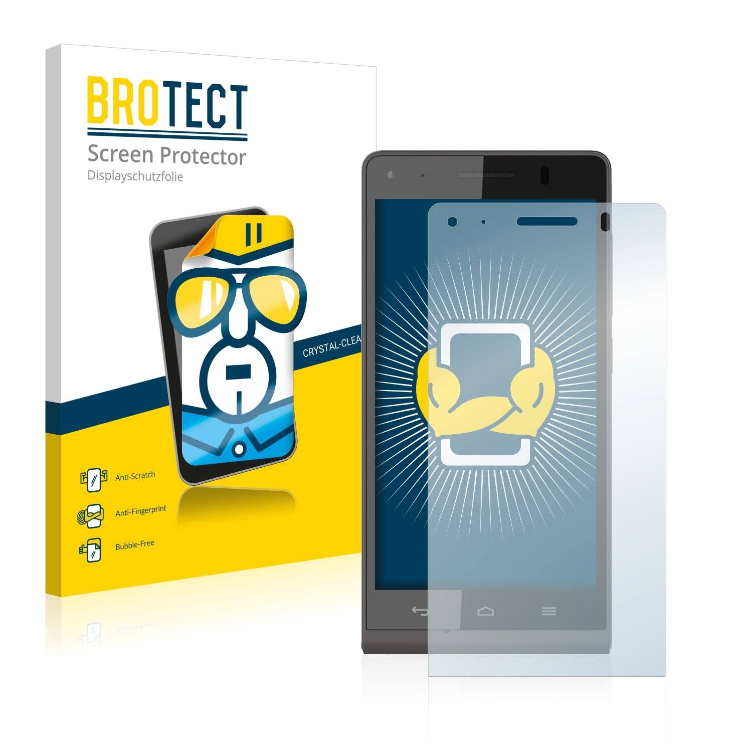 2x BROTECT HD-Clear Displayschutzfolie für Orange