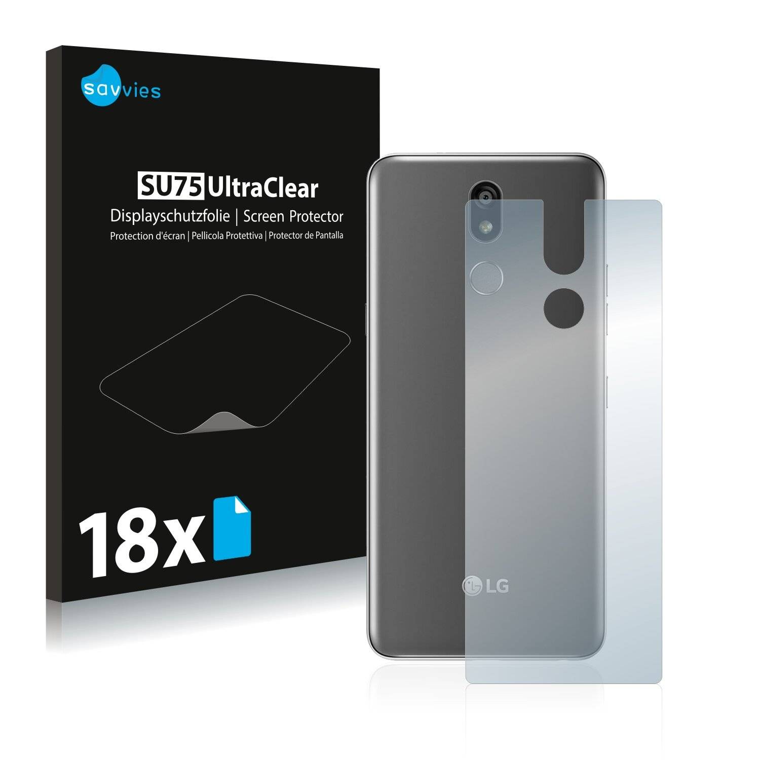 18x Savvies SU75 Displayschutzfolie für LG K40