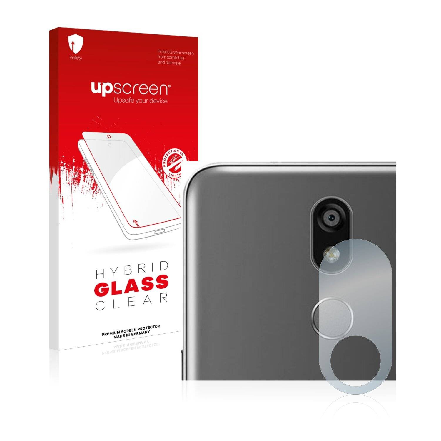 upscreen Hybrid Glass Clear Premium Schutzglas Folie für LG K40 (NUR