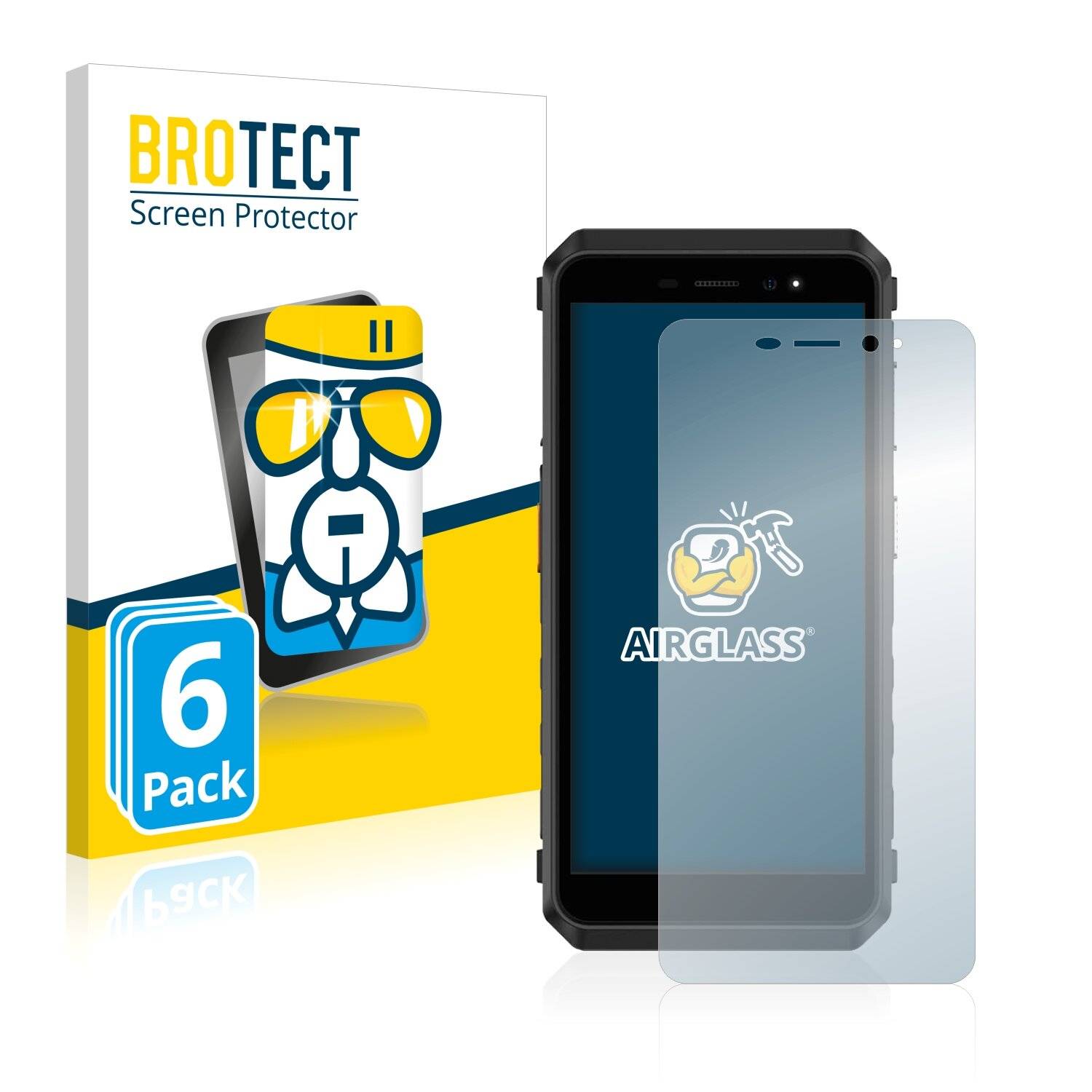 6x BROTECT AirGlass Schutzglas Folie für Ulefone Armor X11