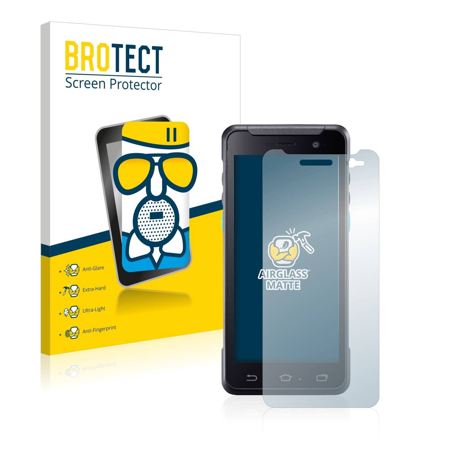 BROTECT AirGlass Matte Schutzglas Folie für Unitech