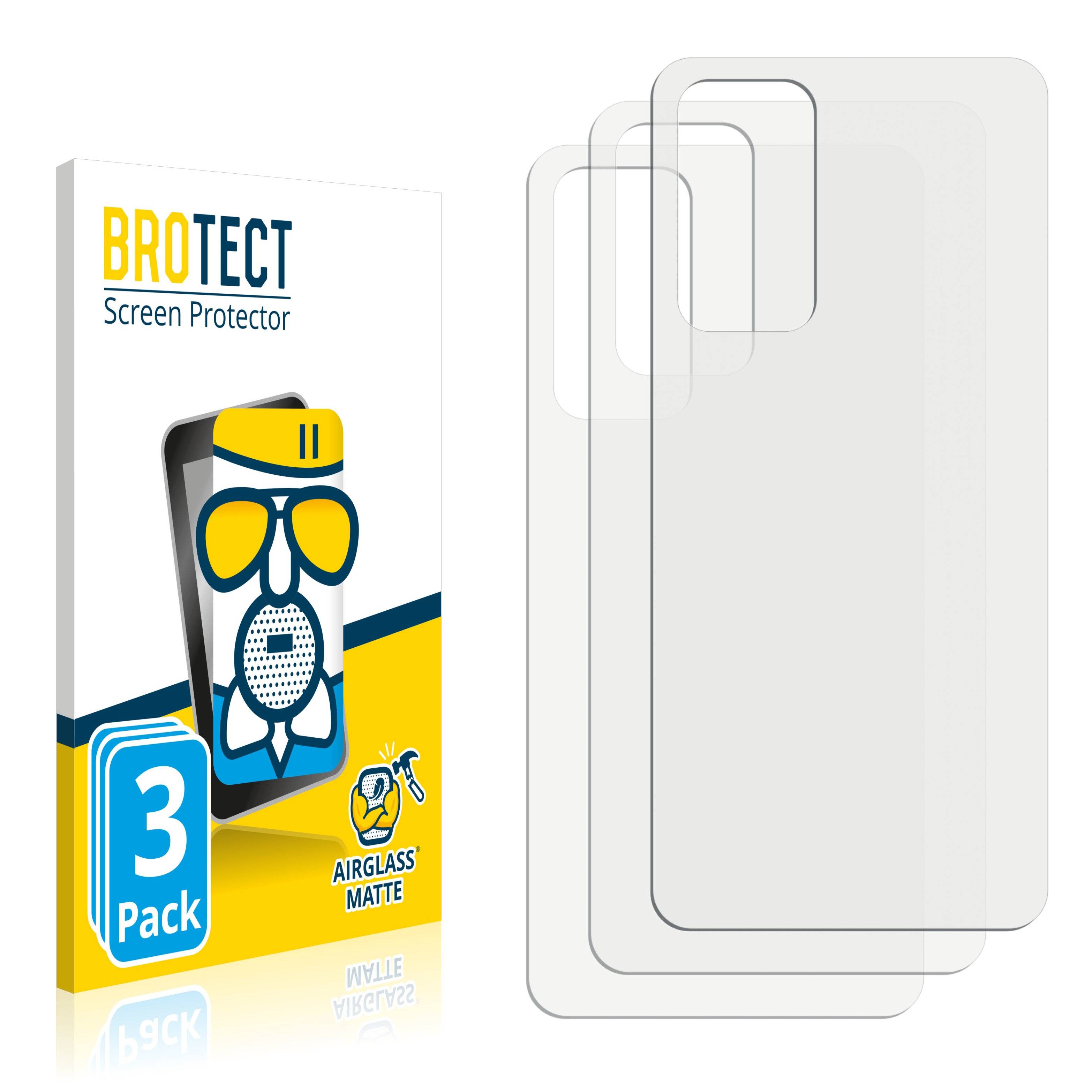 3x BROTECT AirGlass Matte Schutzglas Folie für Xiaomi 12 Lite