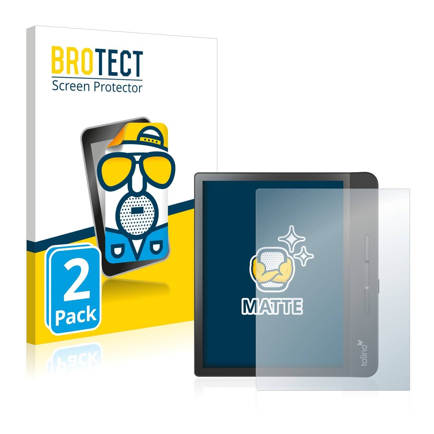 2x BROTECT Matte Displayschutzfolie für Tolino Epos 2 - Entspiegelt,