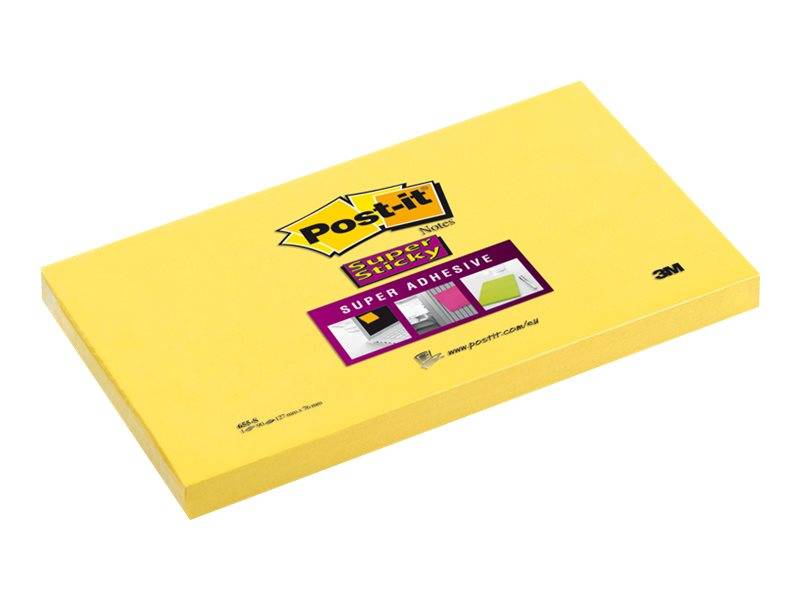 Post-it® Super Sticky Haftnotizen extrastark 655-S gelb, 12 Blöcke
