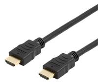 Deltaco HDMI-1010D-DO - 1 m - 2 x HDMI Type A (Standard) - 18,6 Gbit/s - Schwarz