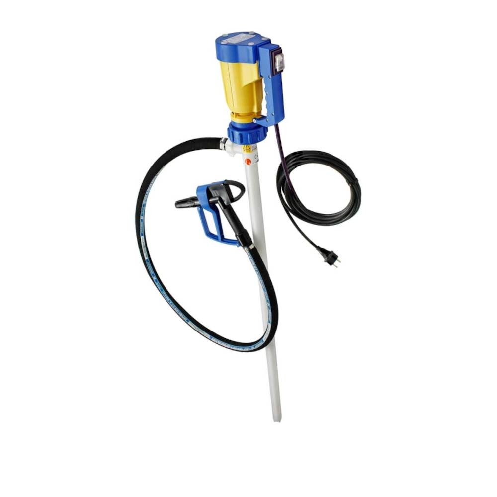 Laborpumpen-Set JP-140 - für hochkonzentrierte Säuren und Laugen - 49 l/min. - PVDF - Welle Hastelloy - Außen-Ø 32 mm - 230 V - 450 W - Tauchrohrl