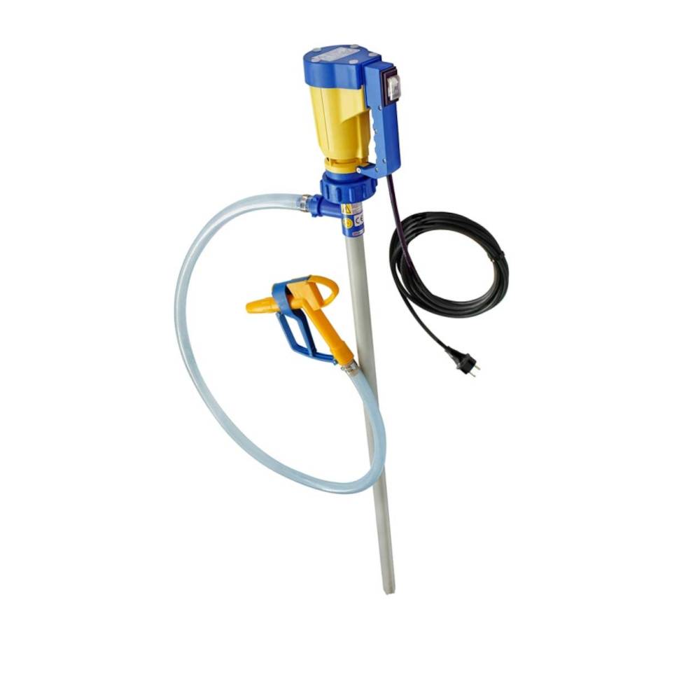 Laborpumpen-Set JP-140 für Säuren und Laugen - 49 l/min. - Polypropylen (PP) - Welle Hastelloy - Außen-Ø 28 mm - 230 V - 450 W - Tauchrohrlänge 7