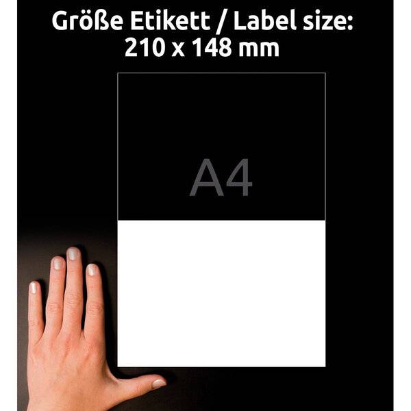 Etikett Versand 210 x 148mm ILK weiß 300 Blatt 600 Stück