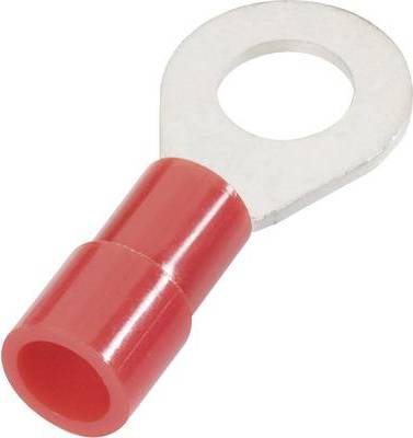Cimco 180024 Ringkabelschuh Querschnitt (max.)=1 mm² Loch-Ø=4.3 mm Teilisoliert Rot 1 St