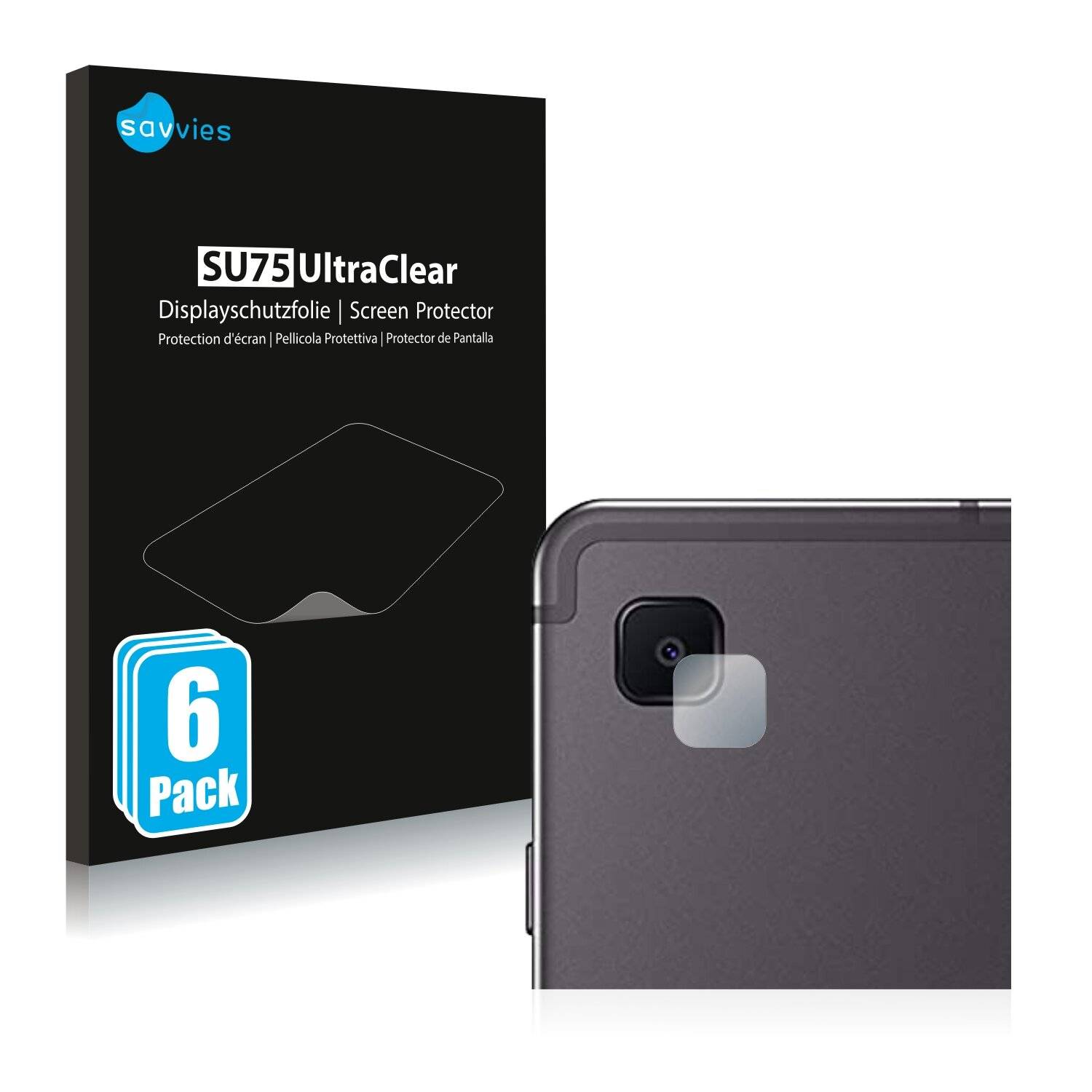6x Savvies SU75 Displayschutzfolie für Samsung Galaxy Tab S6 Lite WiFi 2022 (NUR