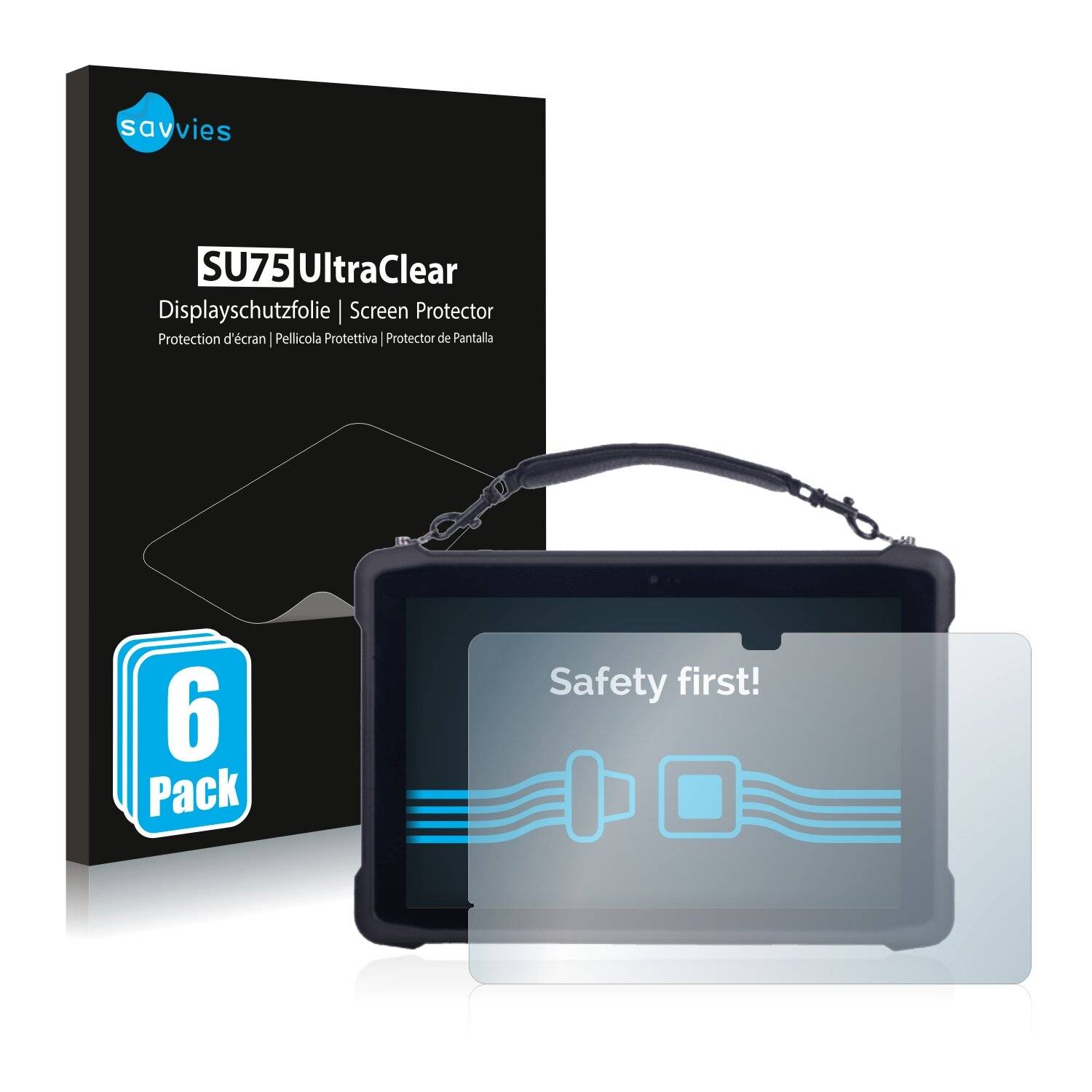 6x Savvies SU75 Displayschutzfolie für BCX ELITE RANGE HSW8 TOUGH