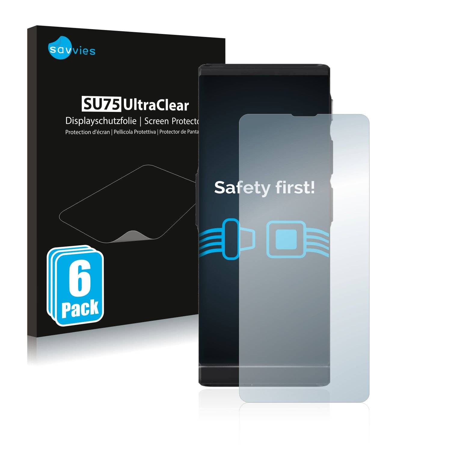 6x Savvies SU75 Displayschutzfolie für Samsung Galaxy