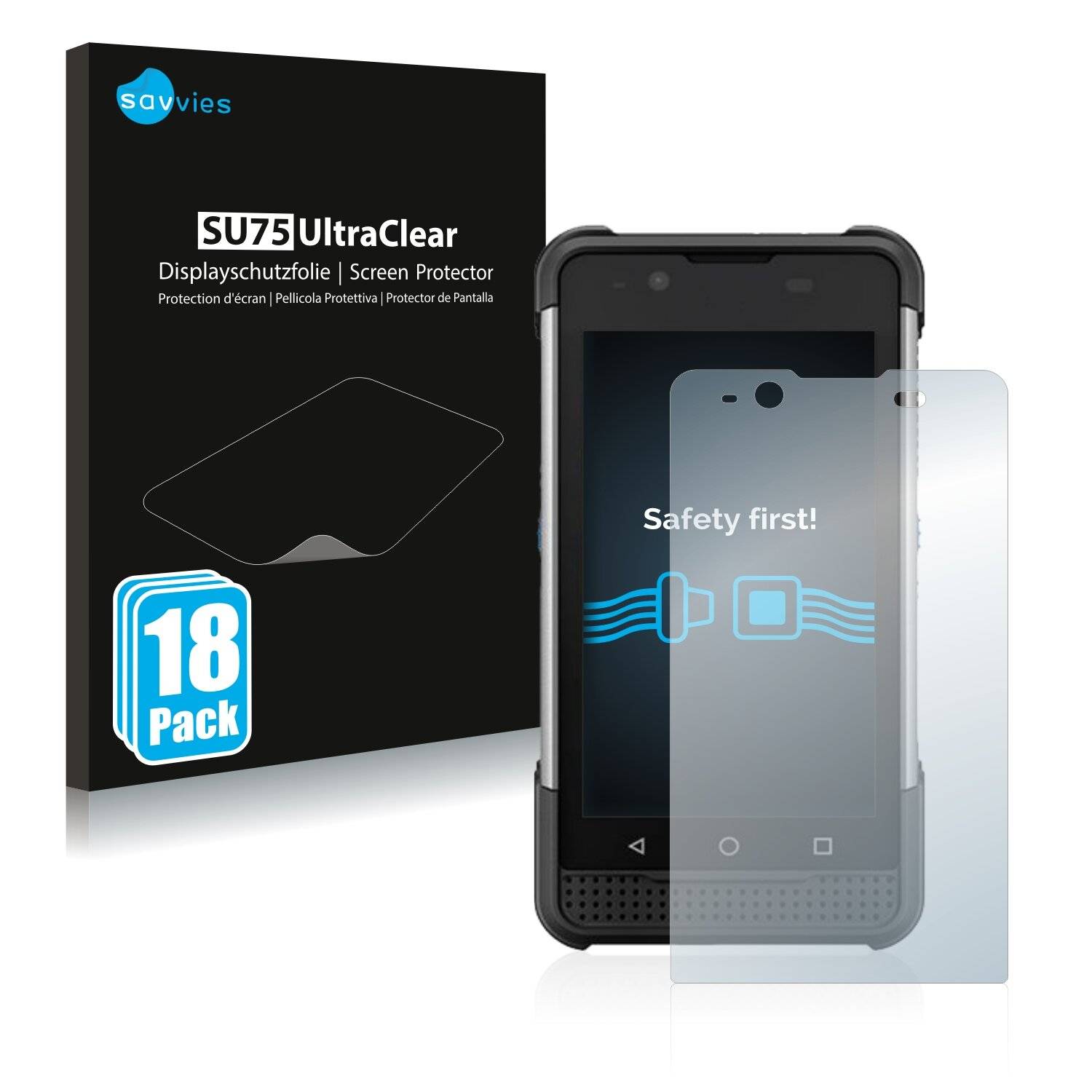 18x Savvies SU75 Displayschutzfolie für Denso