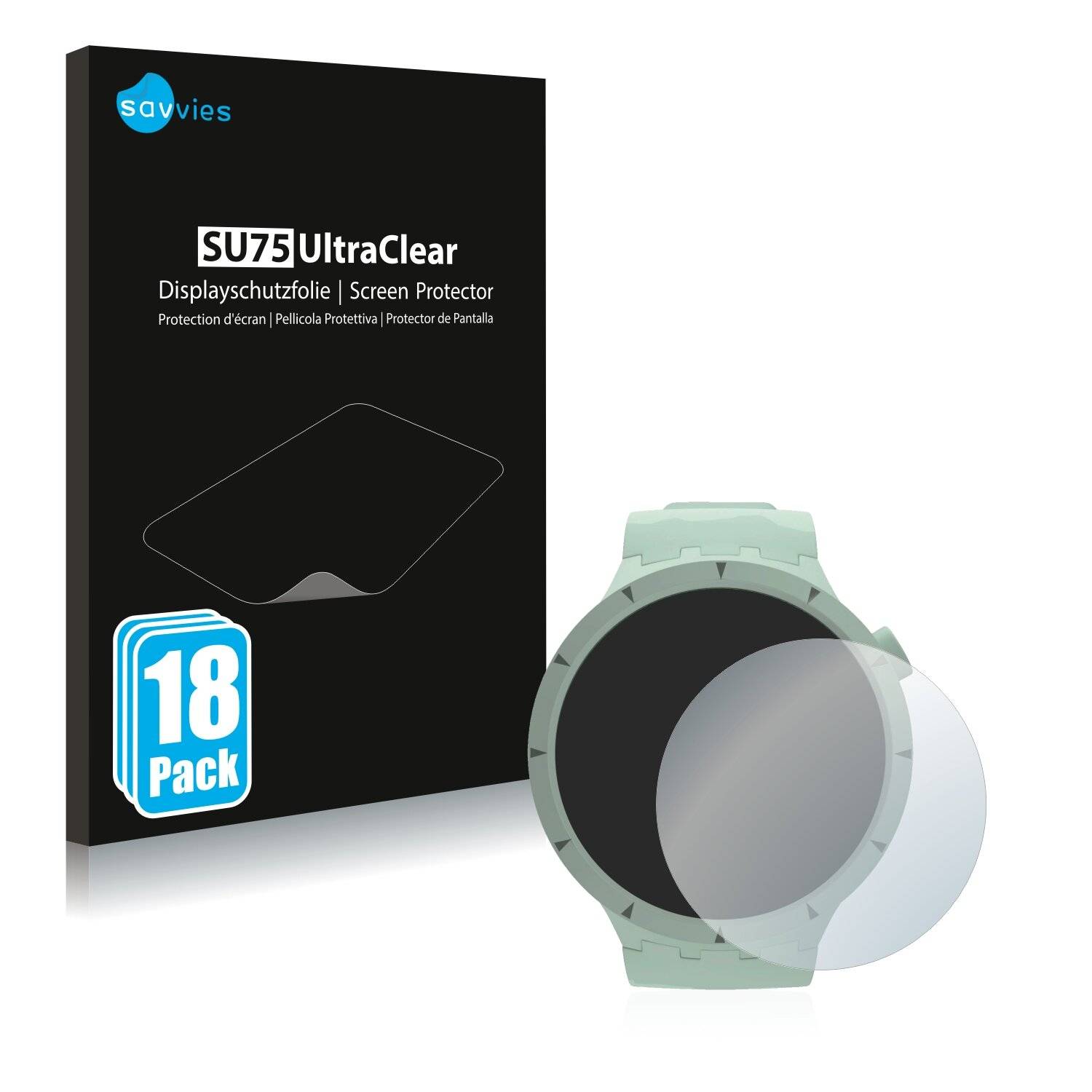 18x Savvies SU75 Displayschutzfolie für Swatch Big Bold