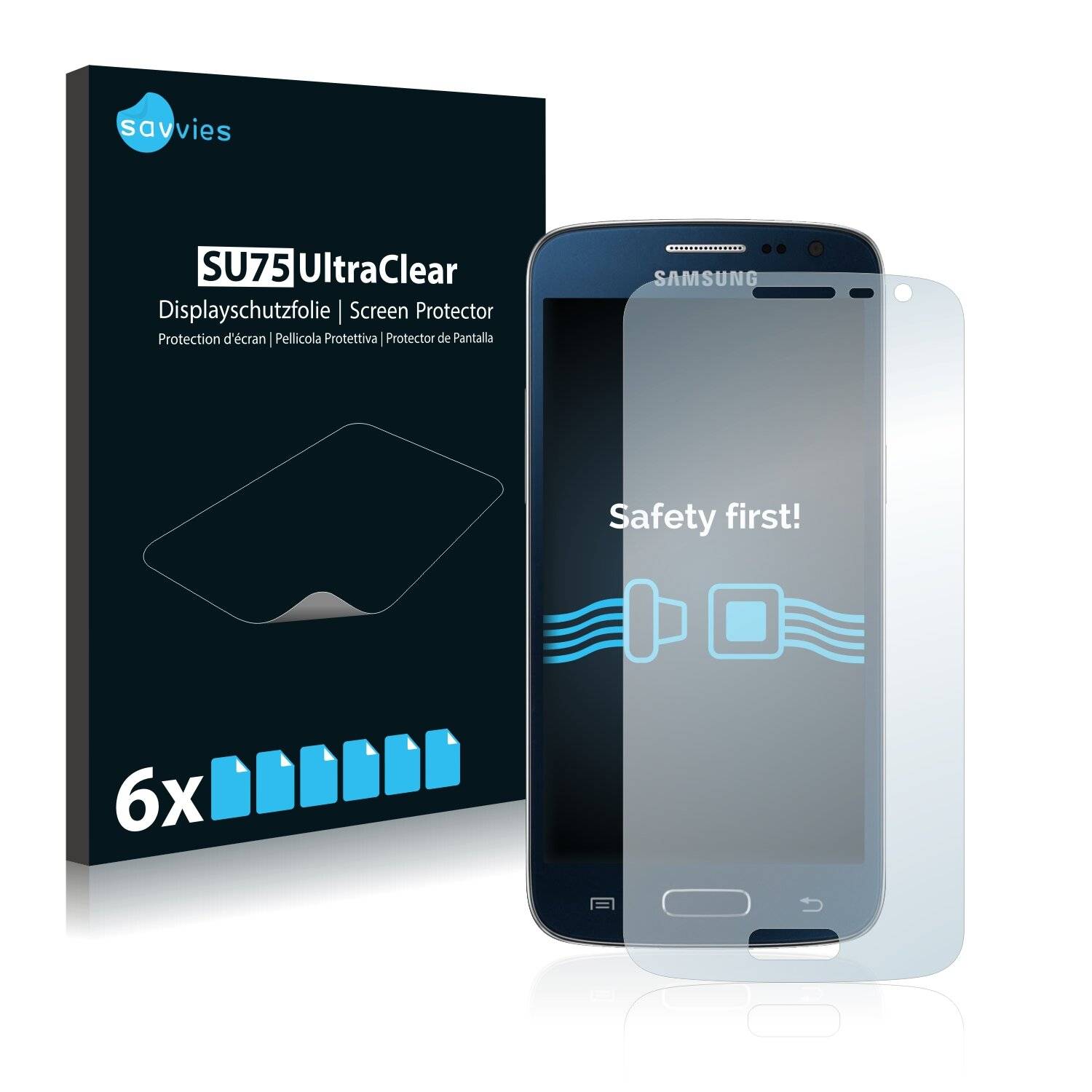 6x Savvies SU75 Displayschutzfolie für Samsung Express II