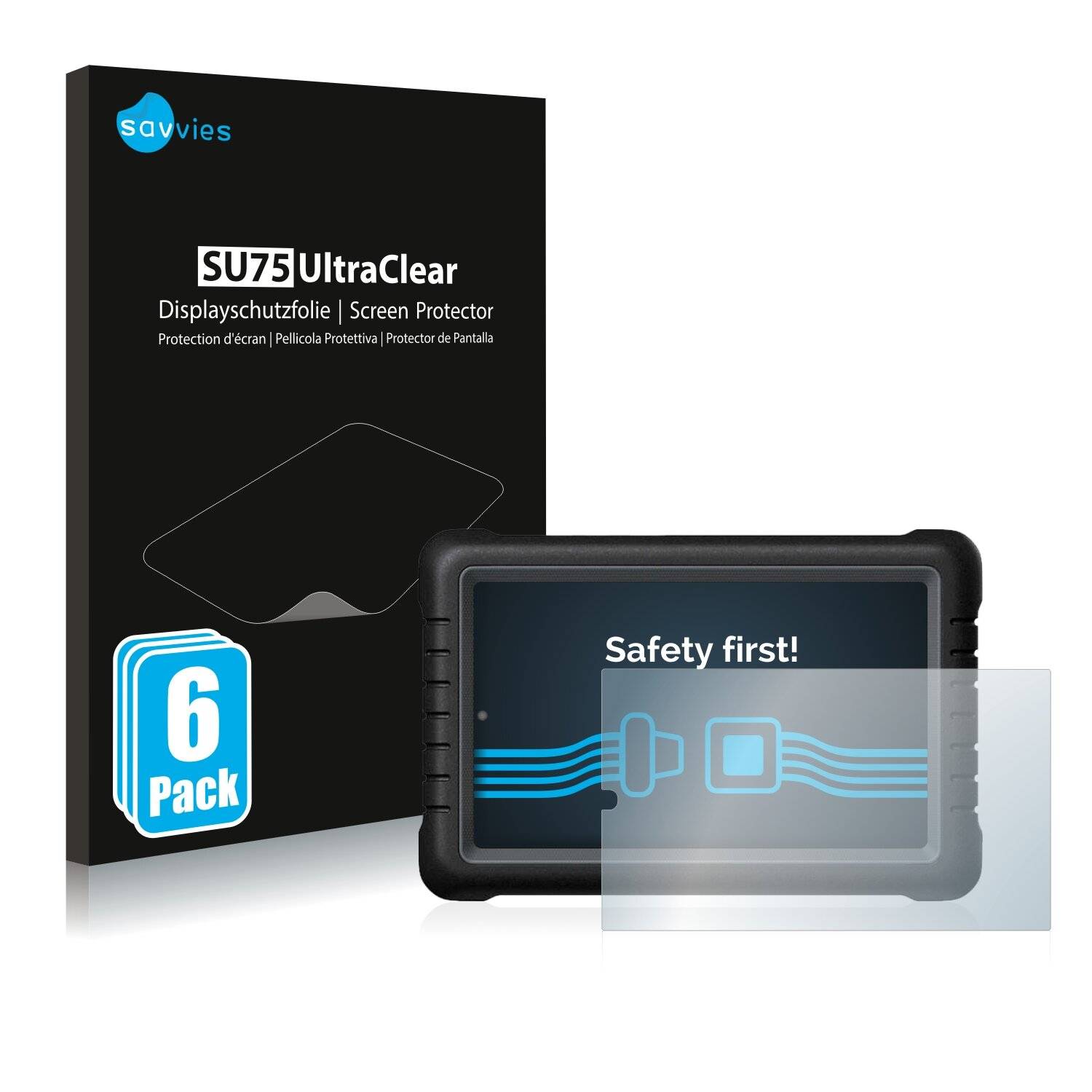 6x Savvies SU75 Displayschutzfolie für LAUNCH X431 PROS