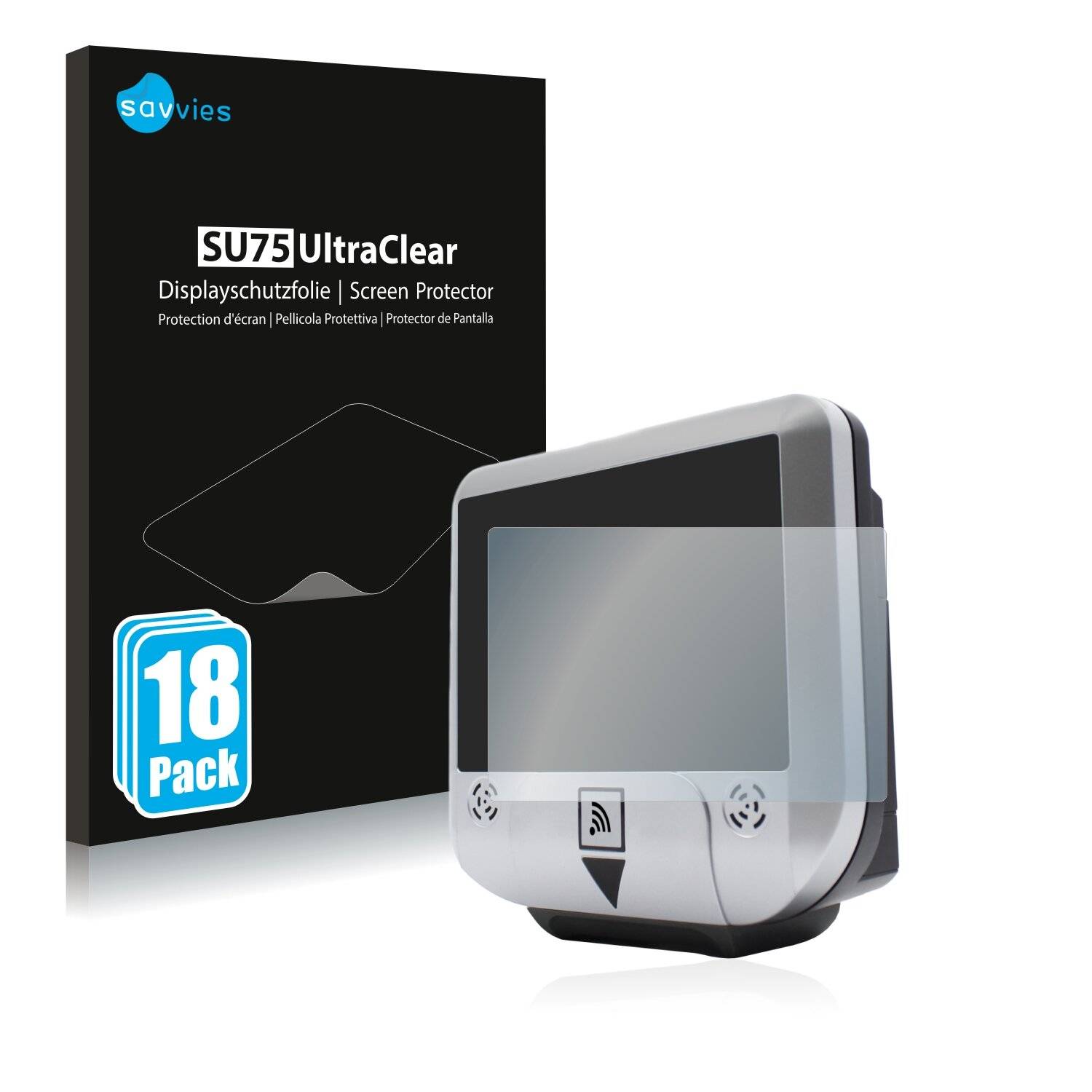 18x Savvies SU75 Displayschutzfolie für NQuire